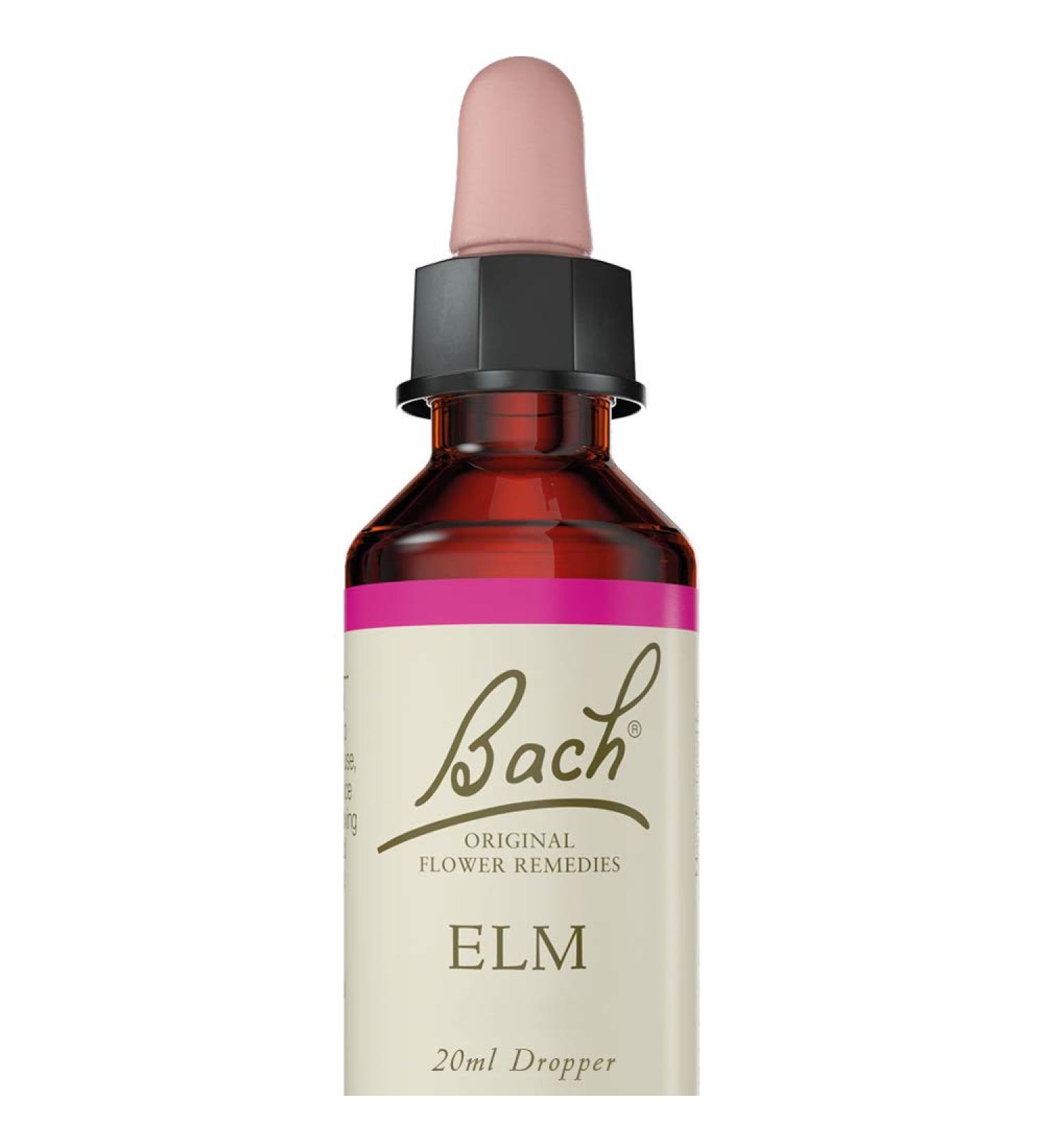 Bach Original Flower Remedies Elm 20ml Dropper Bottle - Vegan Formula for Emotional Wellness - Buy Online on GoSupps.com