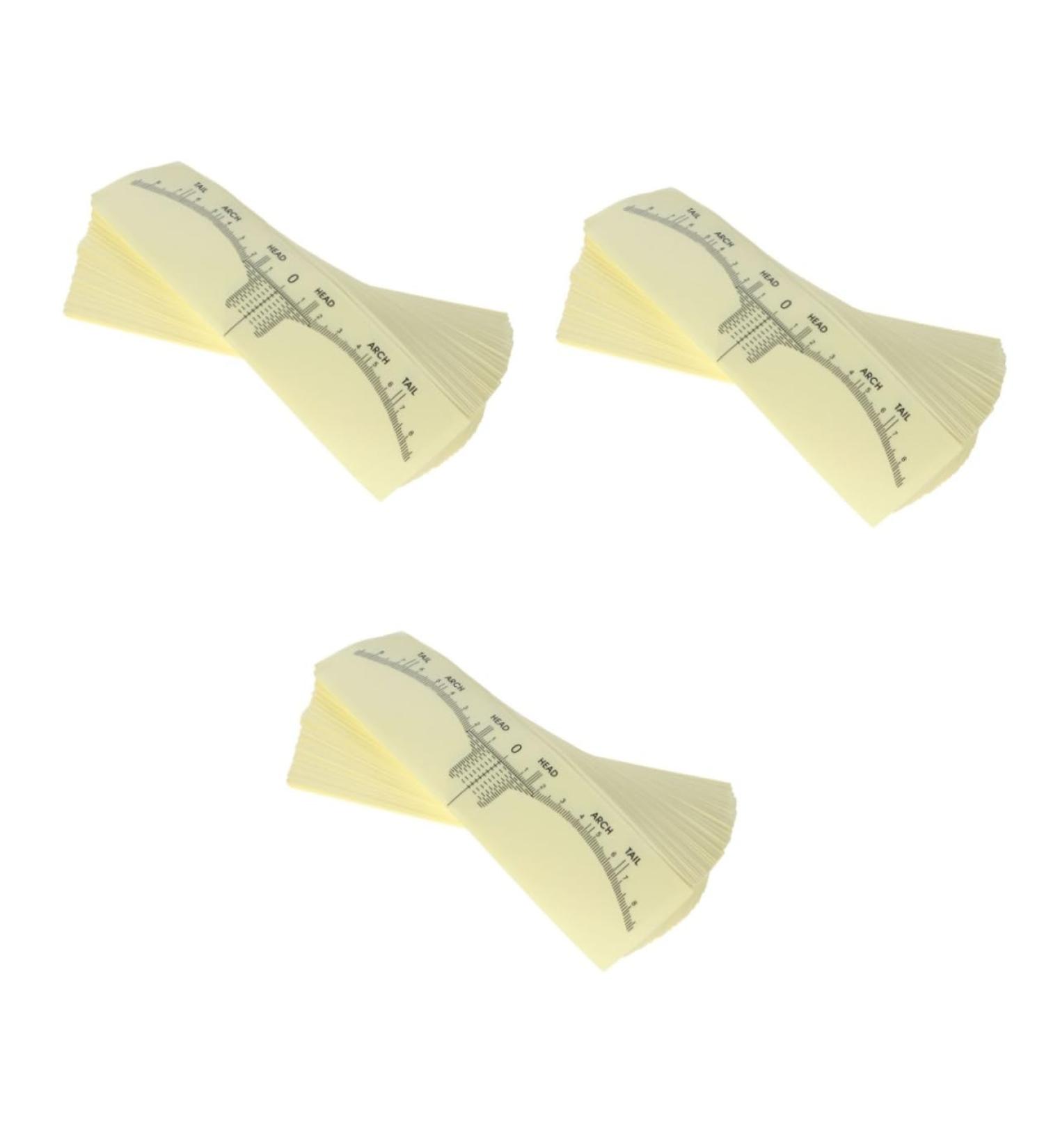FOMIYES 300 pcs Disposable Stickers Makeup Guide Tool Measuring Stencils Tools Sticker Adhesive Eyebrow - Buy Online on GoSupps.com