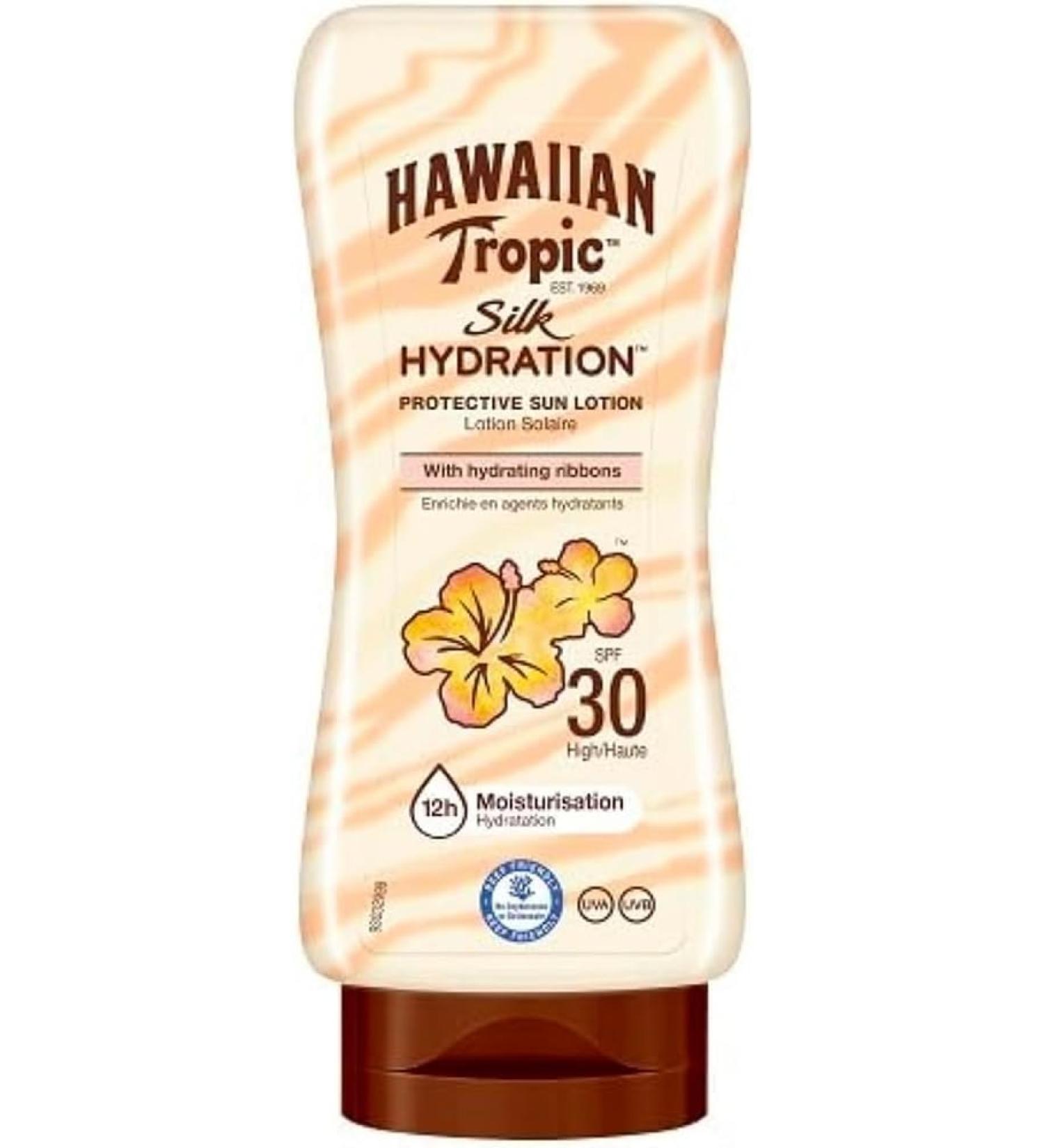 Hawaiian Tropic Silk Hydration Sun Lotion SPF 30 - 180 ml | Pack of 1 - Buy Online on GoSupps.com