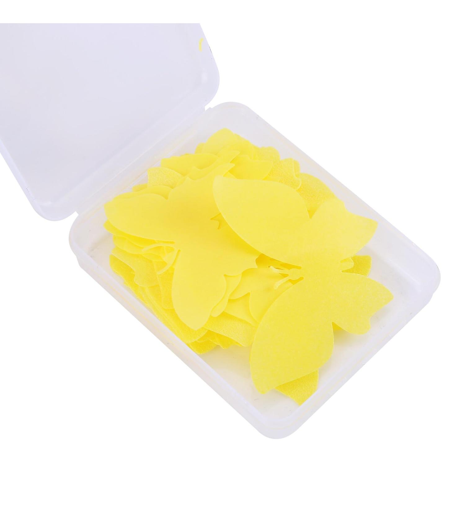 50PCS Edible Wafer Paper Cake Decoration Asudaro Vivid Butterfly Cake Topper for Birthday Party Wedding Party Dessert Decorations Birthday Party Cupcake Decoration One Size Yellow - Buy Online on GoSupps.com