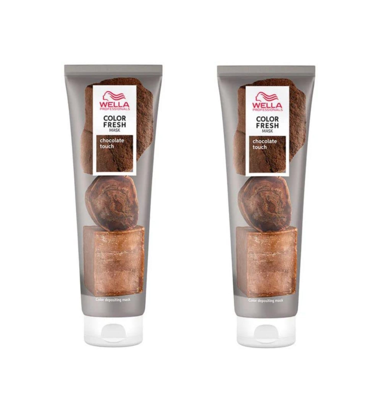 Wella Professionals - Pack of 2 Color Fresh Mask temporary coloring mask Chocolate 150ml - Buy Online on GoSupps.com