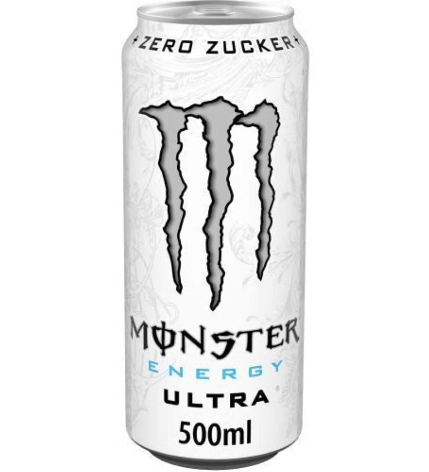  Monster Monster Energy Ultra White Disposable Box (1 x 0.5 L) - Buy Online on GoSupps.com