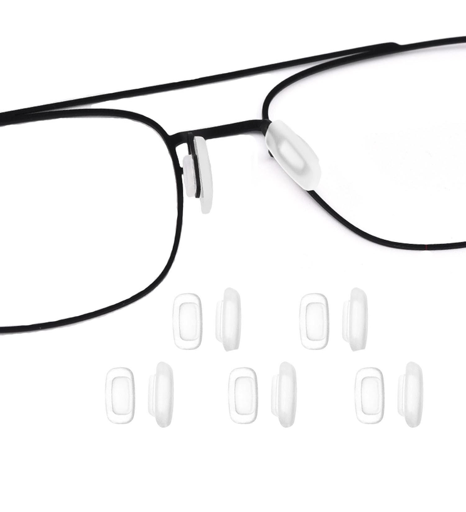 OPUGIT Silicone Nose Pads - Anti-Slip Rectangular Inserts | 5 Pairs Clear for Comfortable Eyewear - Buy Online on GoSupps.com