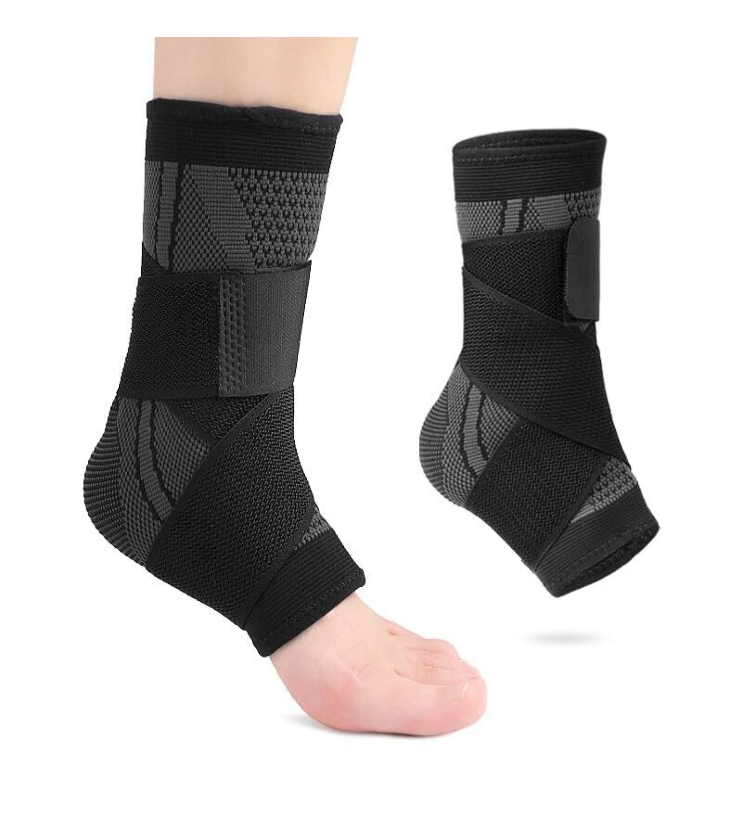 Adjustable Ankle Brace Sleeve - Athletic Support & Elastic Nylon Sportswear for Men | Shop Now - Buy Online on GoSupps.com
