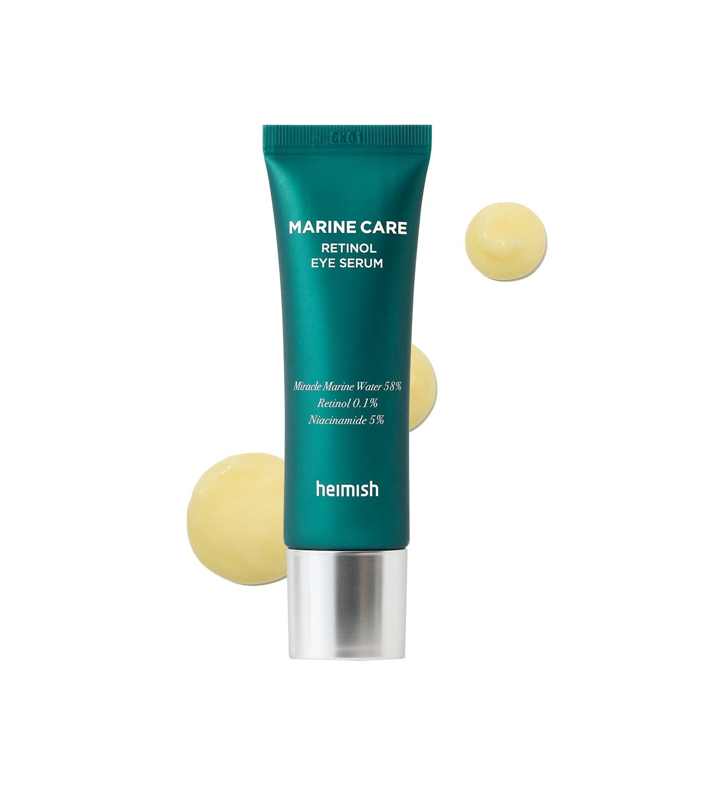 Heimish Marine Care Retinol Eye Serum 30ml - Dark Circles Care | Skin Barrier Strengthening | Korean Skincare - Buy Online on GoSupps.com