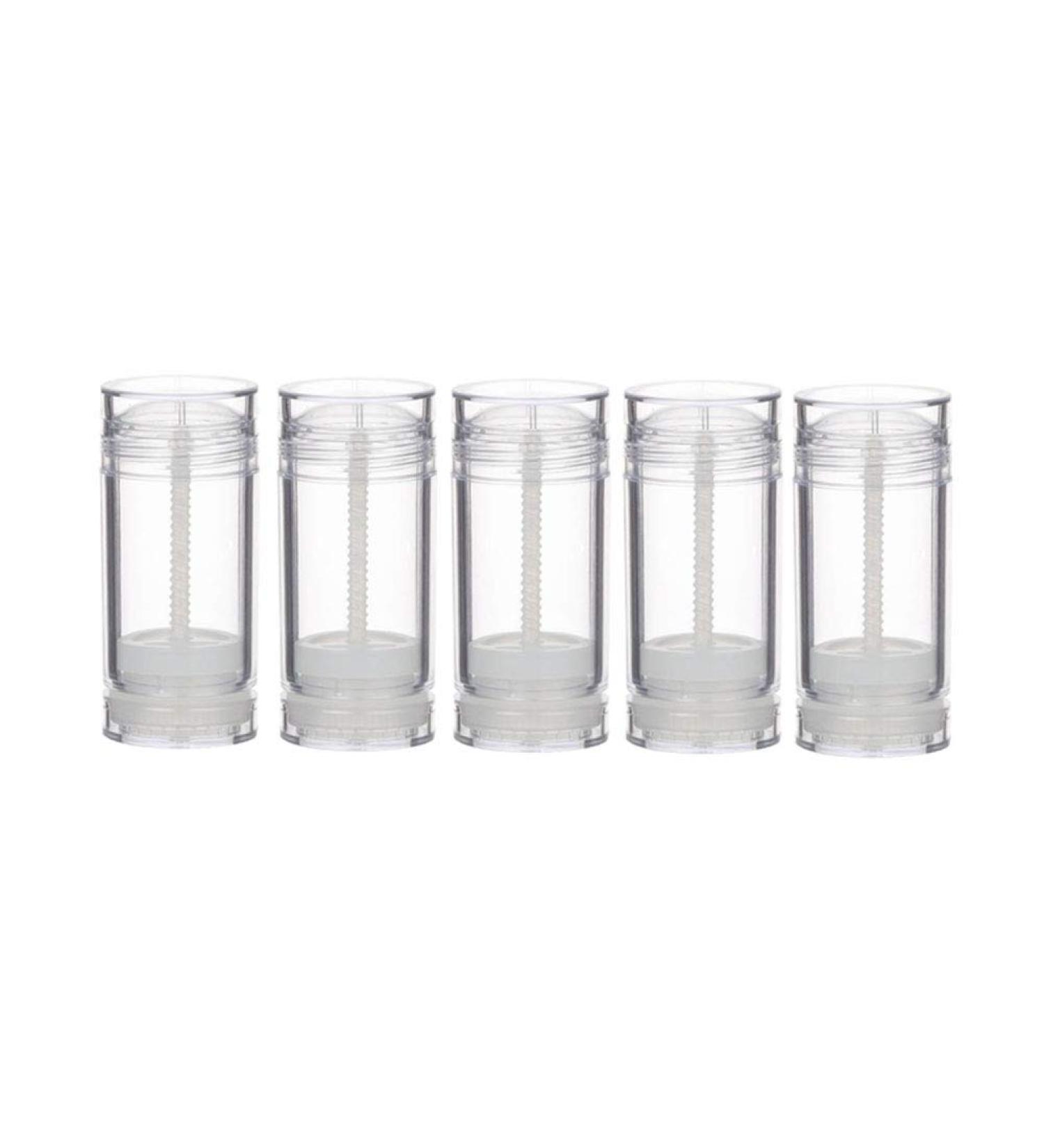 5 Pack 1 Oz Clear Twist-up Deodorant Containers - DIY Travel Size Lip Balm Tubes - Buy Online on GoSupps.com