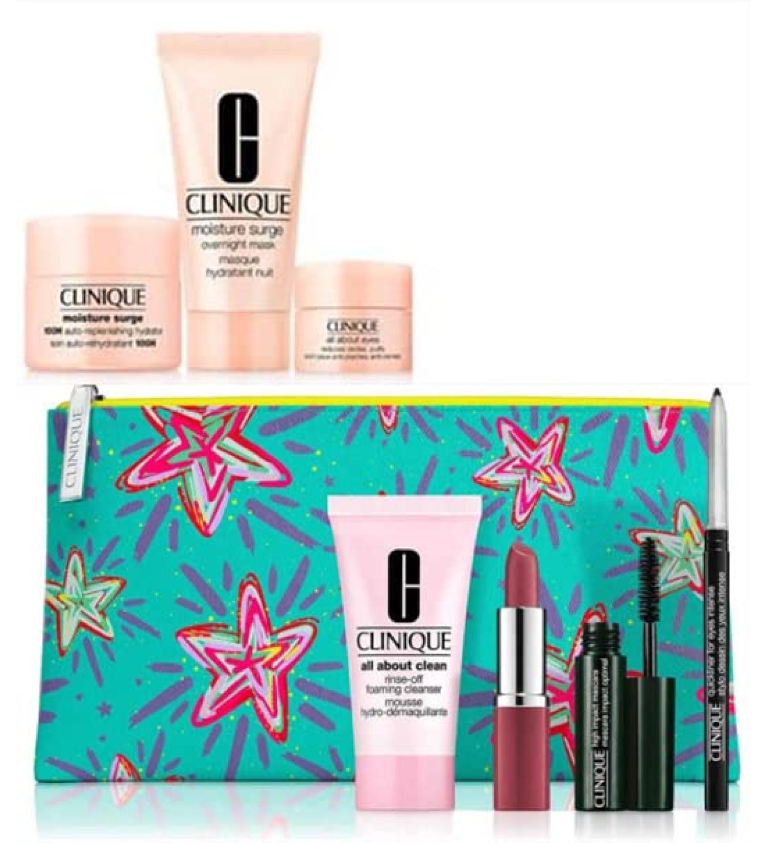Clinique Glowy Skin 8-Piece Gift with Moisture Surge All About Eyes