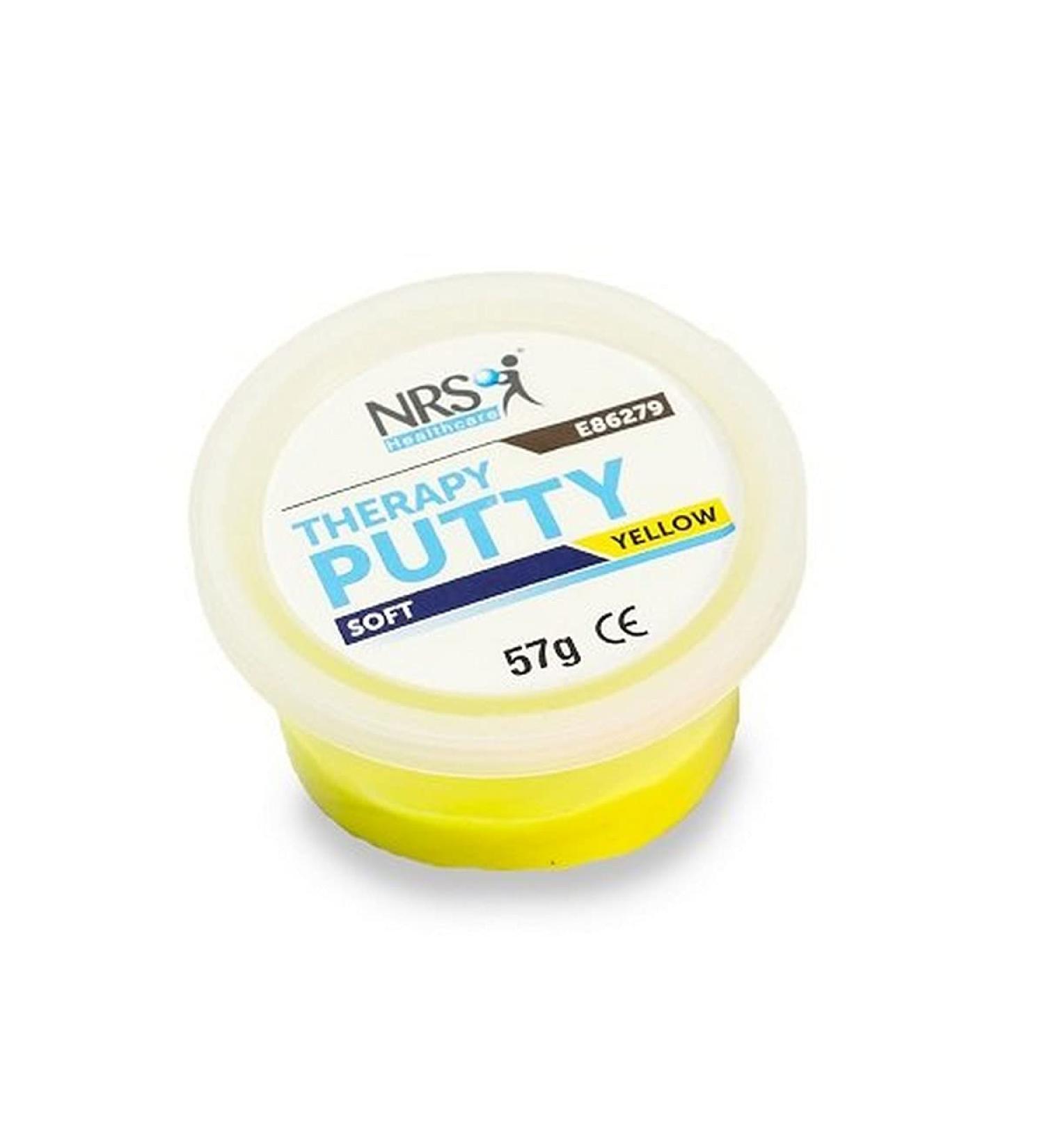 NRS Healthcare Hand Exercise Putty 57g (2 oz) Soft Yellow - Improve Grip and Strength - Buy Online on GoSupps.com