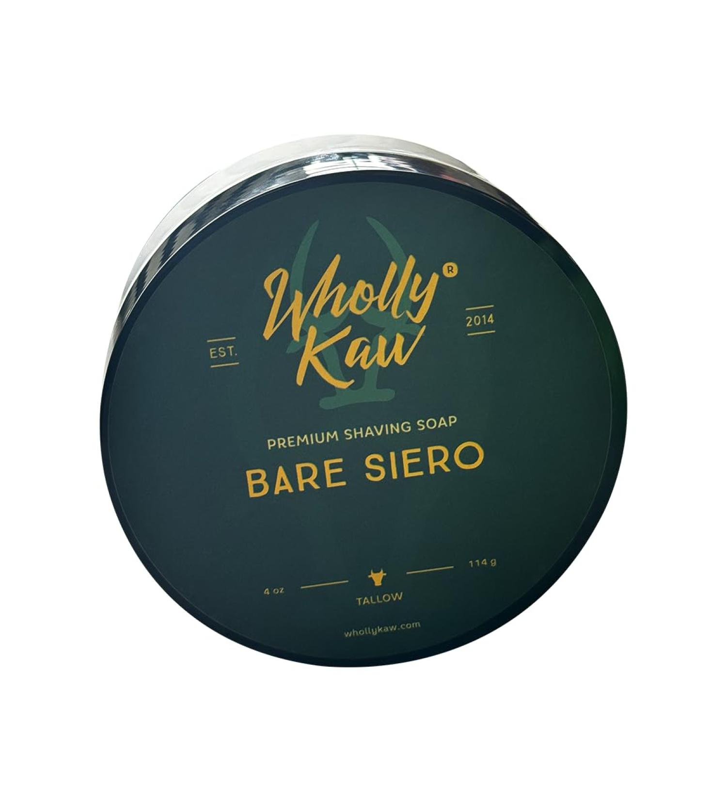 Buy Unscented Bare Siero Tallow Shaving Soap | Sensitive Skin | Donkey & Water Buffalo Milk Enriched - Buy Online on GoSupps.com