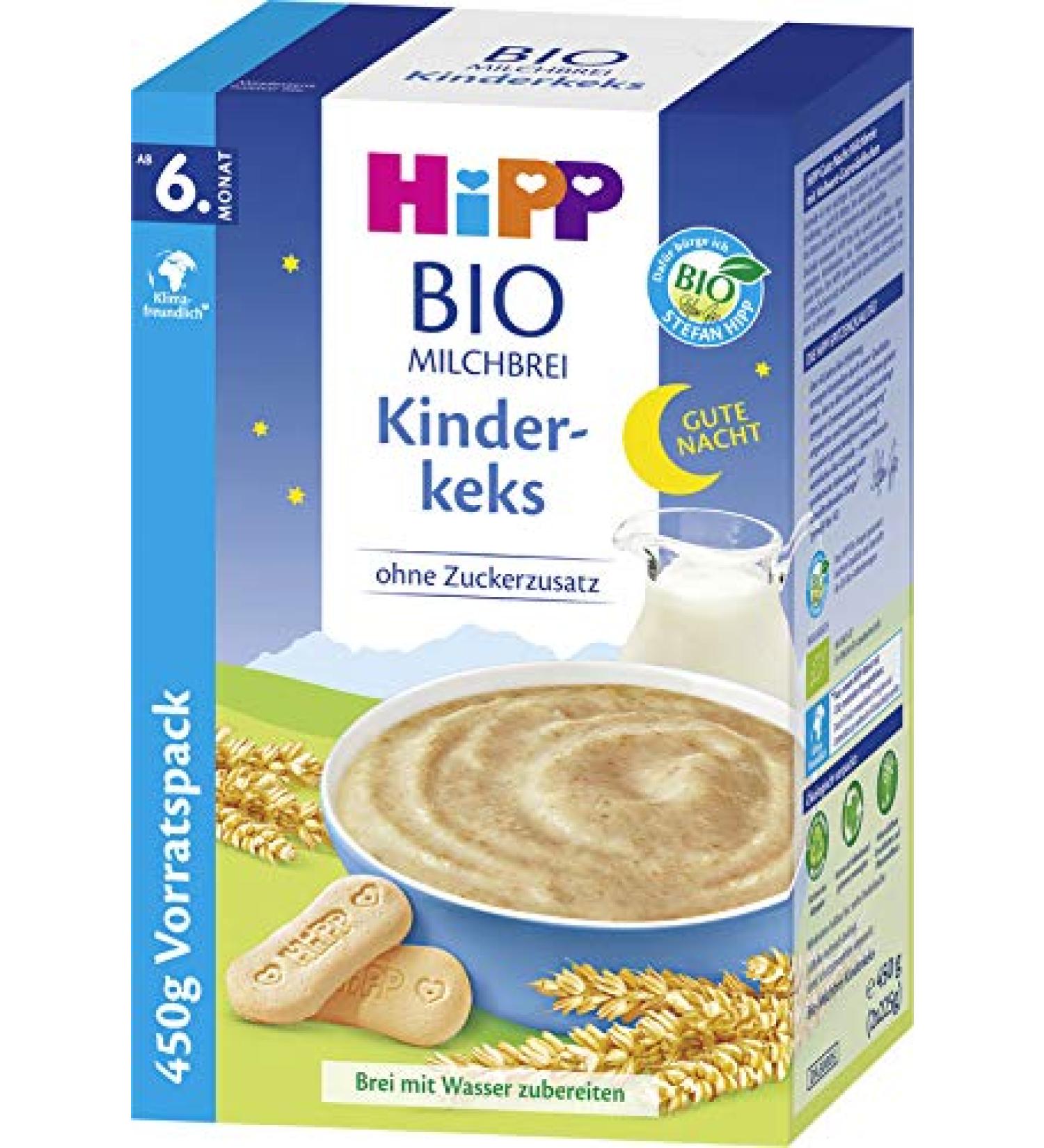 Hipp Good Night Porridge Biscuits for children from 6 months, 450g, 450g