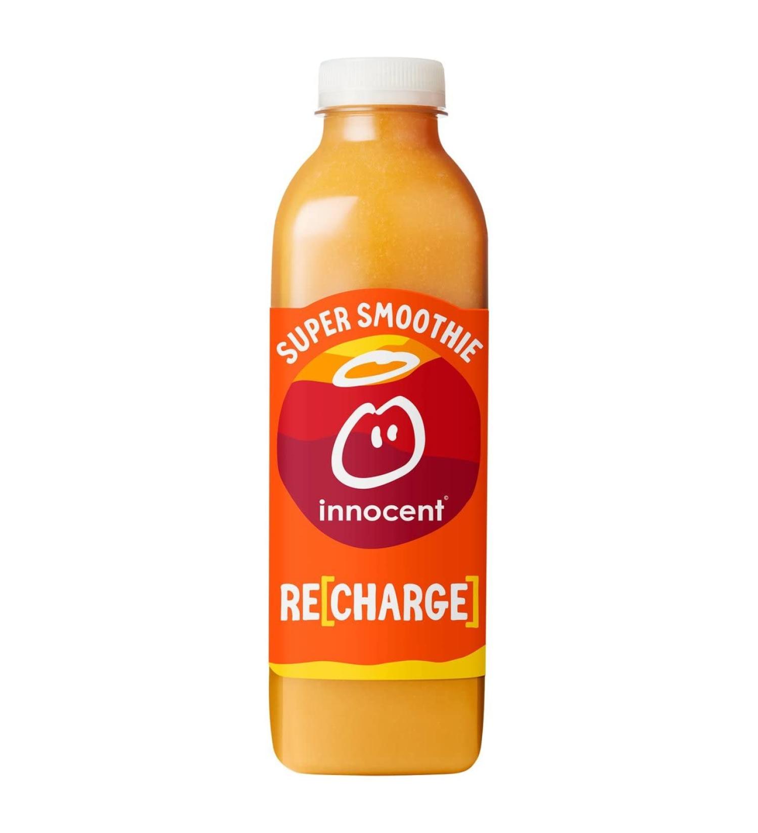 Innocent Mandarin Carrot & Ginger Recharge Smoothie 750ml - Vitamin-Infused Carrot Drink (Pack of 1) - Buy Online on GoSupps.com