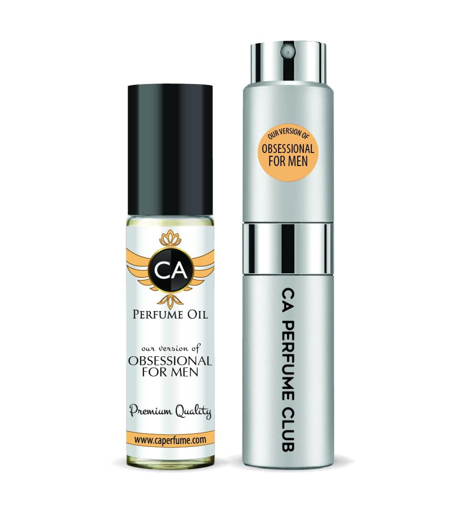 CA Perfume Duo Impression of Calvin Obsessional For Men Eau de Parfum Refillable Atomizer Sprayer + Fragrance Body Oil Long Lasting Sample Travel Size Roll-On Bottle 0.27 Fl Oz+0.33 Fl Oz - Buy Online on GoSupps.com