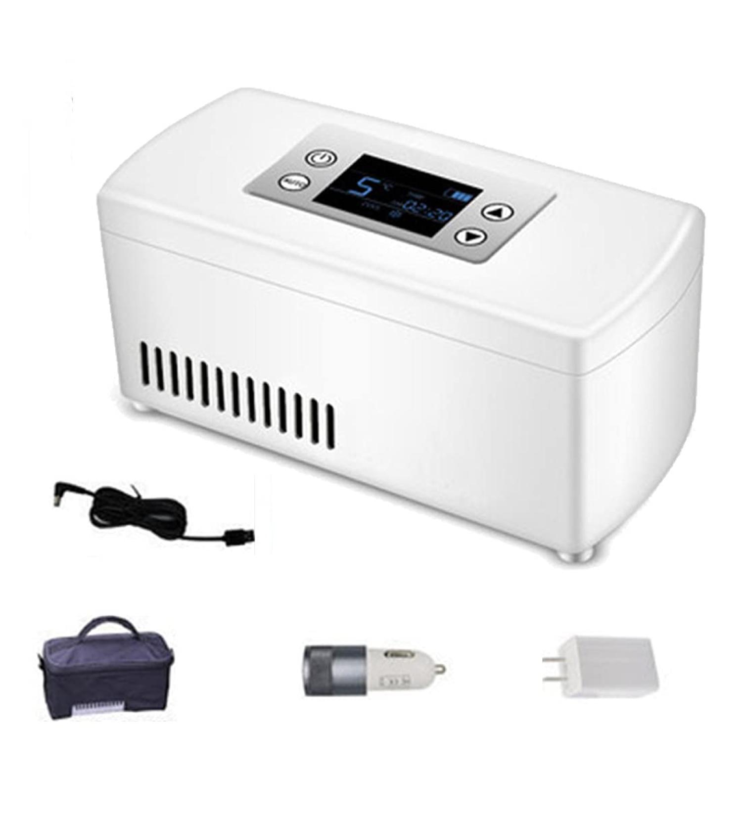 Portable Insulin Cooler Box Mini Insulin Refrigerator Small Travel Box for Medication Keeps Diabetes Medication Cool for Car Travel Home - Buy Online on GoSupps.com