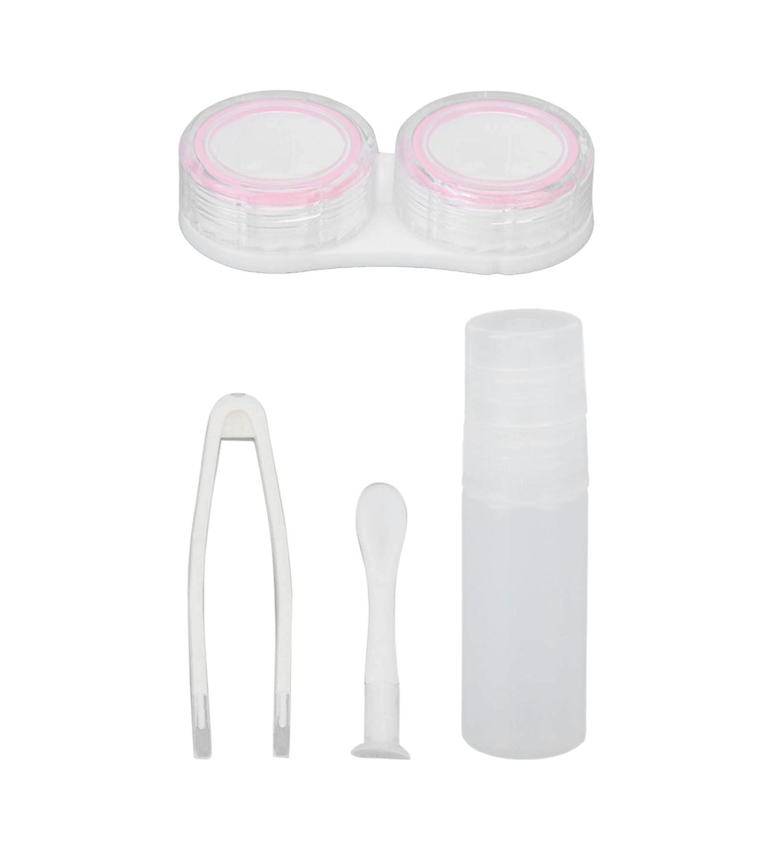 AMONIDA Cartoon Style Contact Lens Case - Safe & Disposable Pink Case for Travel & Protection - Buy Online on GoSupps.com