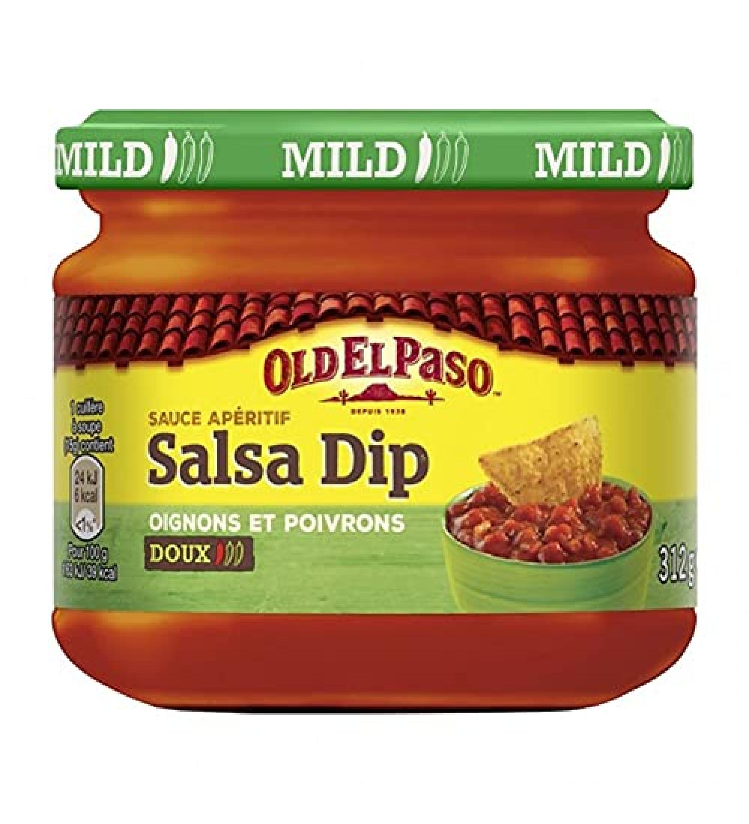 Old El Paso Sauce Apéritif Sauce Dip Oignons et Poivrons Doux 312g (lot of 4)