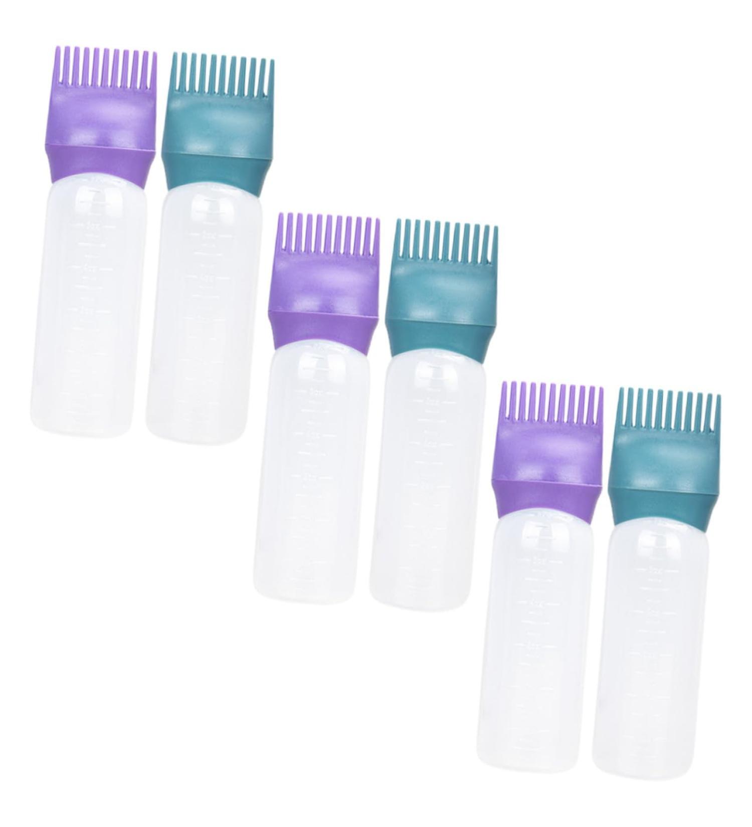 GALPADA 6 pi ces Flacon Applicateur Peigne pour Coloration Cheveux Bouteille Plastique avec chelle Gradu e Pratique pour Appliquer Huile et Lotion Aux R utilisable et Facile  - Buy Online on GoSupps.com