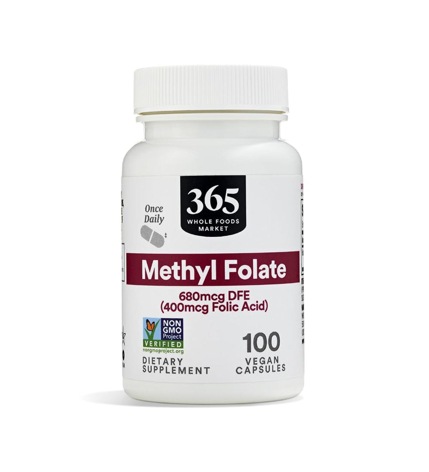 365 by Whole Foods Market Methyl Folate 100 Count - Buy Online on GoSupps.com
