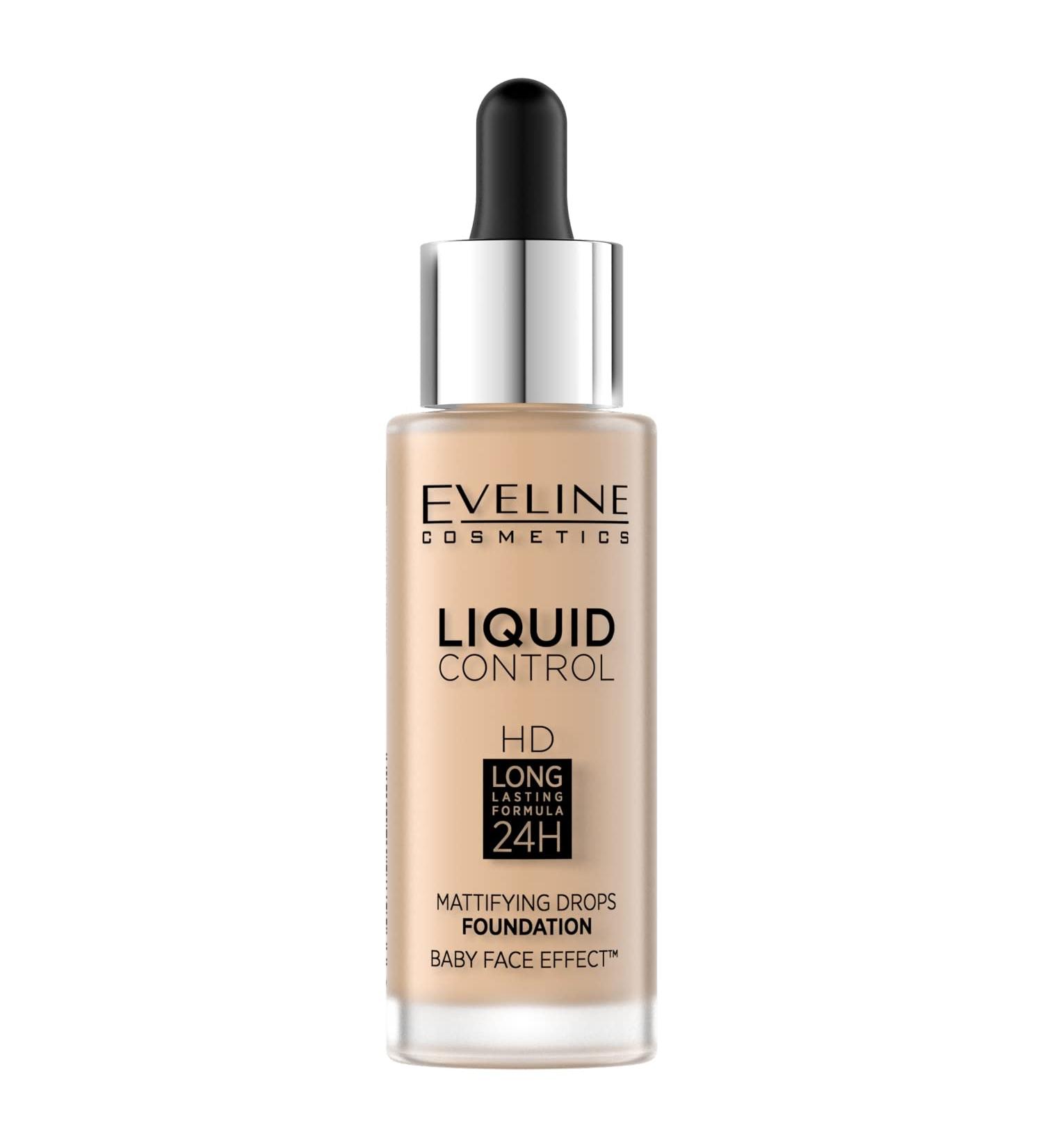 Eveline Cosmetics Liquid Control HD Mattifying Face Base 32 ml 011 Natural - Buy Online on GoSupps.com