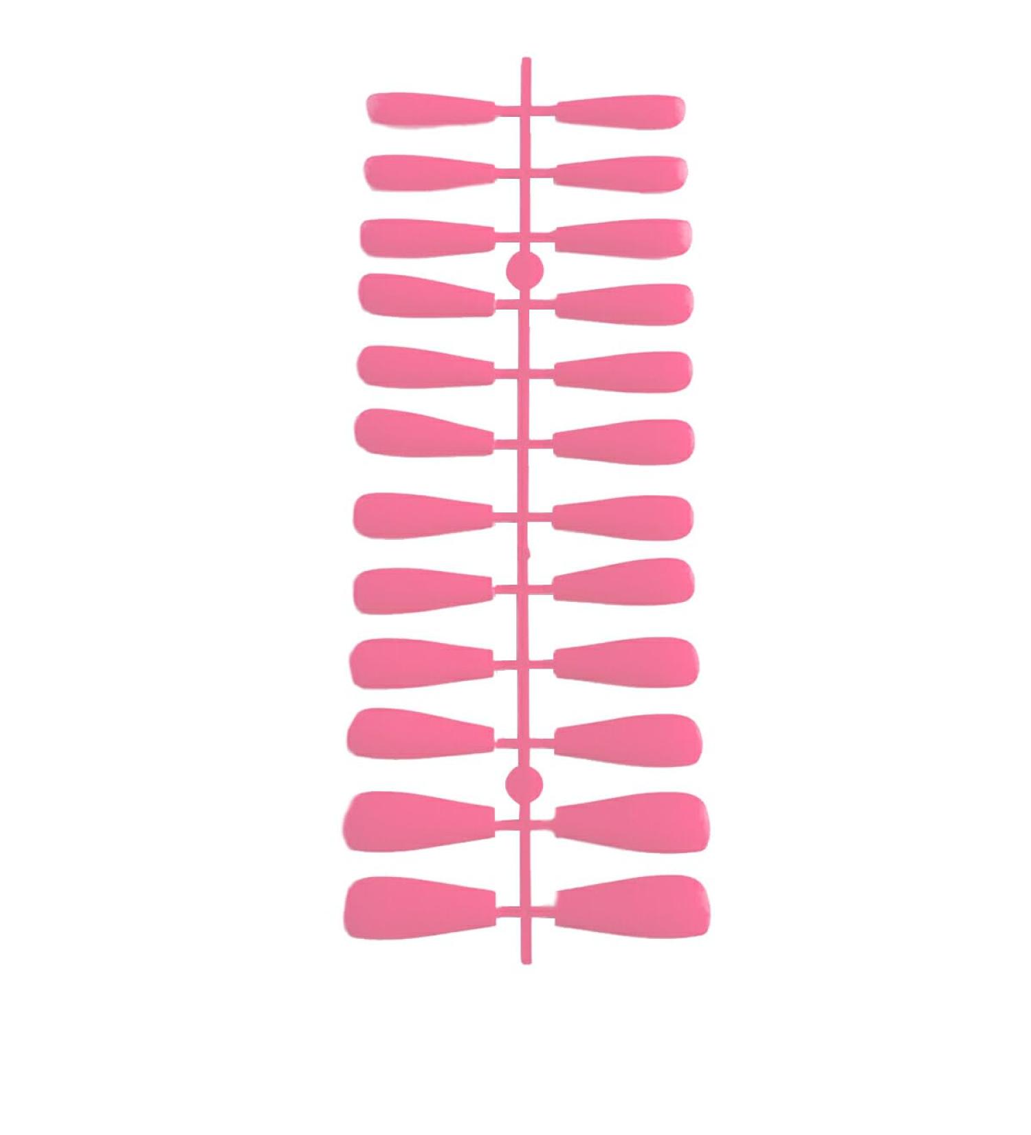 dijiusidy 1 Set French Tip Press on Nails Matte Adhesive Tabs Full Cover Ballerina Solid Colors Art Decals Salon for Women Girls Type 10 - Buy Online on GoSupps.com