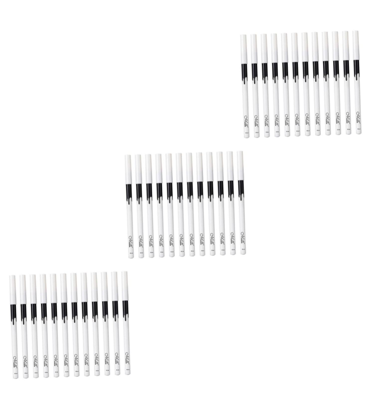 minkissy 36Pcs Lying Silkworm Eyeliner Highlighter Makeup Pens Eyebrow Ruler Liner Gel Pencil Makeup Pen For Eye Makeup Eyebrow Pencil Bleaching White Plastic Madam Set Mediumx3pcs Whitex3pcs - Buy Online on GoSupps.com