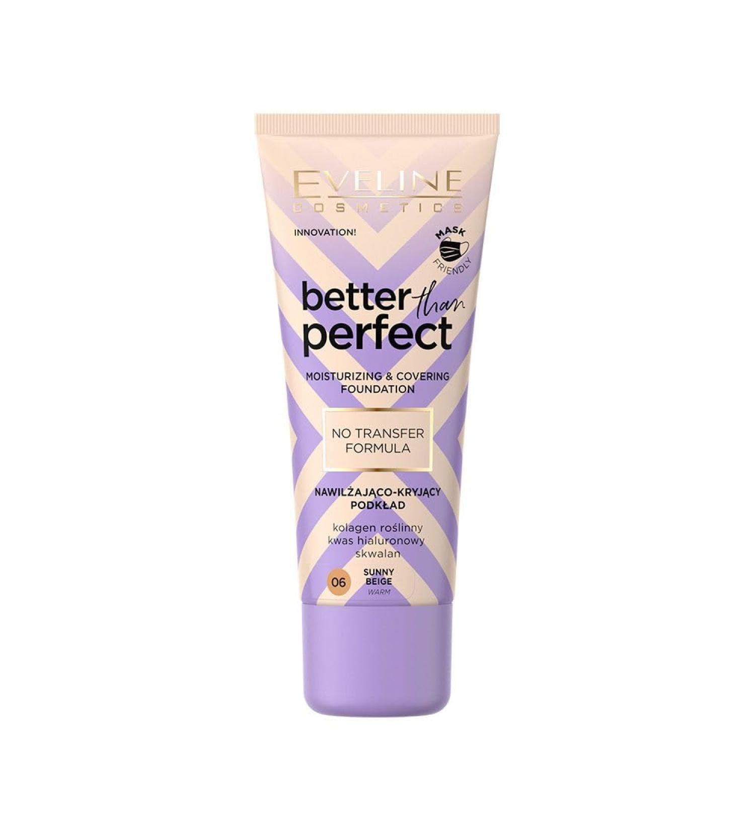 Eveline Cosmetics Better Than Perfect radiant foundation hyaluronic acid plant collagen & squalane for hydrated radiant skin - Buy Online on GoSupps.com