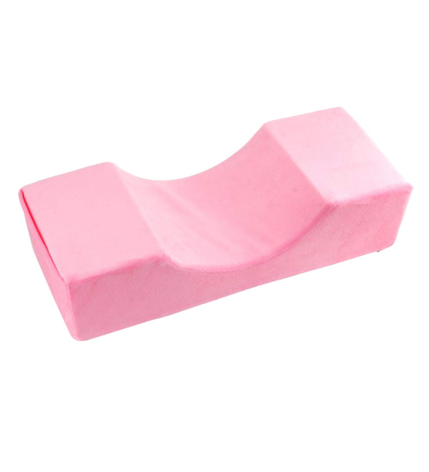 Hojffuue Eyelash Extension Pillow - Ergonomic Flannel Cushion for Salon Use | Perfect Makeup Tool in Pink - Buy Online on GoSupps.com
