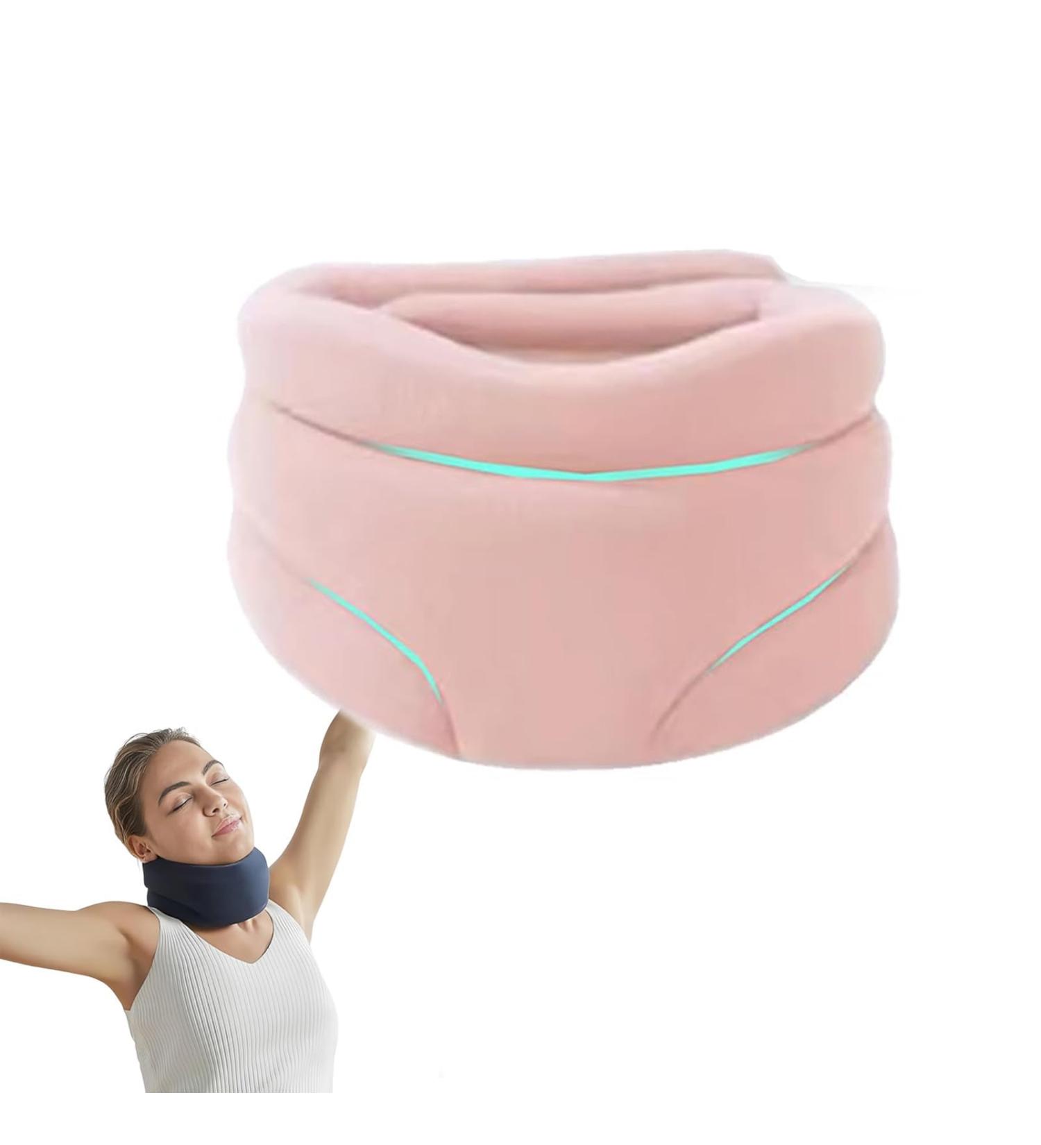 Tiffany Cervical Corrective Neck Collar | Soft Foam Neck Support Brace for Sleep | Health Lab | Unisex Pink Neck Collar - Buy Online on GoSupps.com