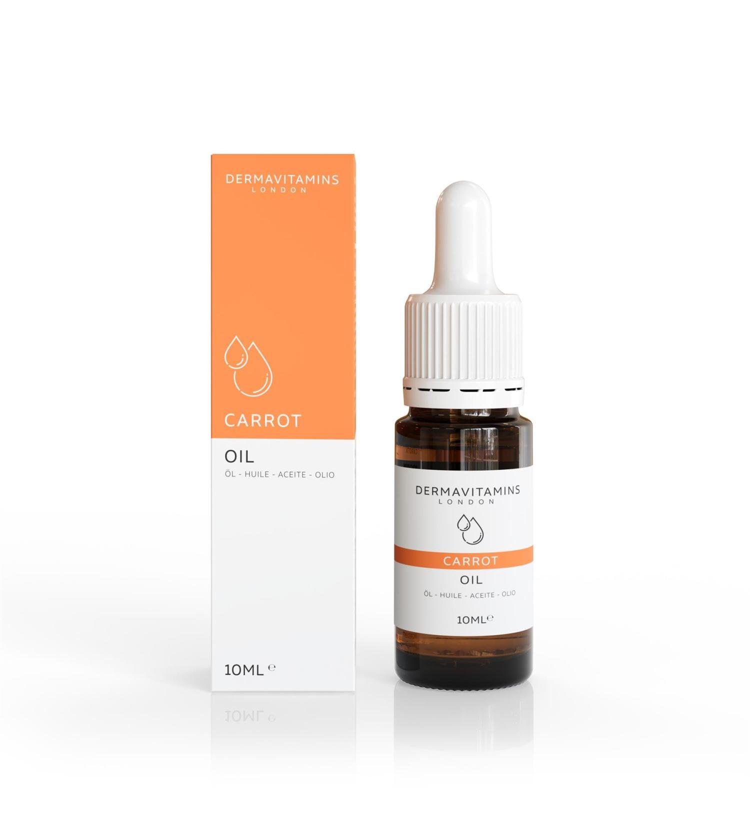 Dermavitamins 100% Pure Carrot Oil - 10ml | Natural Skin Care Solution - Buy Online on GoSupps.com