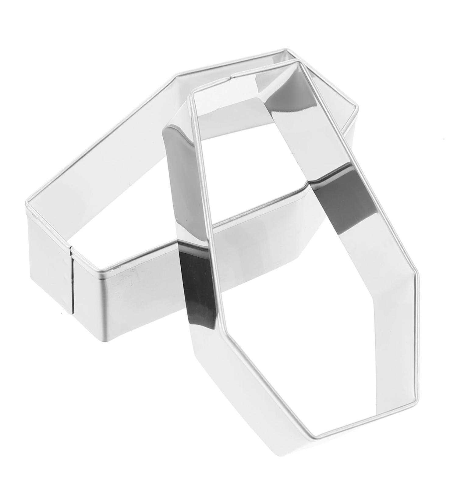 Milisten 10 Pcs Biscuit Mold Mini Cake Molds Chocolate Mold Dessert Baking Mold Cakesicles Mold Mini Cookies Metal Fondant Frame Jelly Moulds Stainless Steel Cake Candy 7.5X4.2X2.4CMx2pcs Silverx2pcs - Buy Online on GoSupps.com