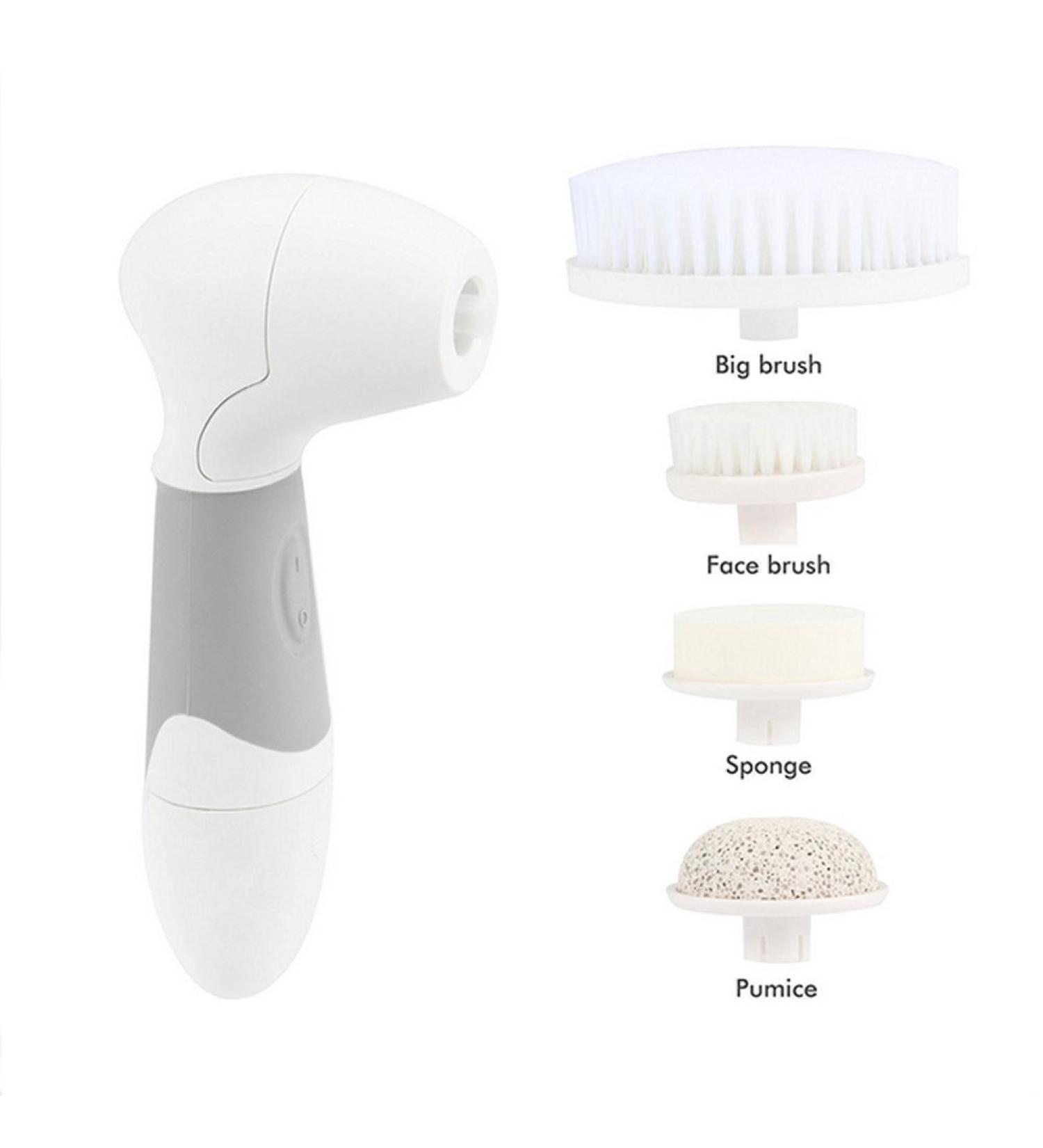 Abusun Facial Cleansing Brush Waterproof Face Skin Care Cleaning Brush Beauty Tool Replaceable Head Brush - Buy Online on GoSupps.com