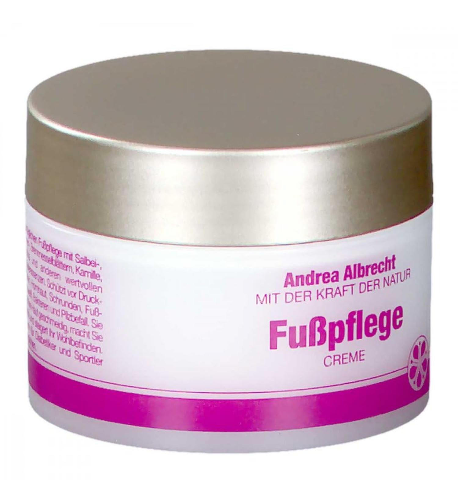Andrea Albrecht Foot Care Cream 50ml - Intensive Moisturizing Relief for Dry Feet | Shop Internationally - Buy Online on GoSupps.com