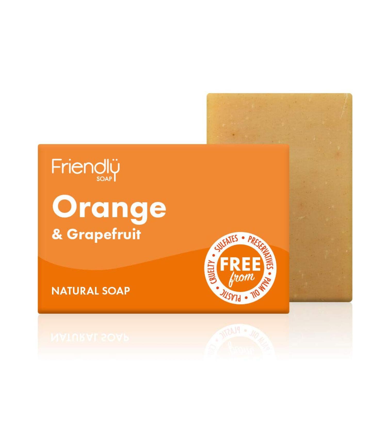 Buy Orange Grapefruit Soap Bar - 95 GR | Natural Skincare | International Shipping - Buy Online on GoSupps.com