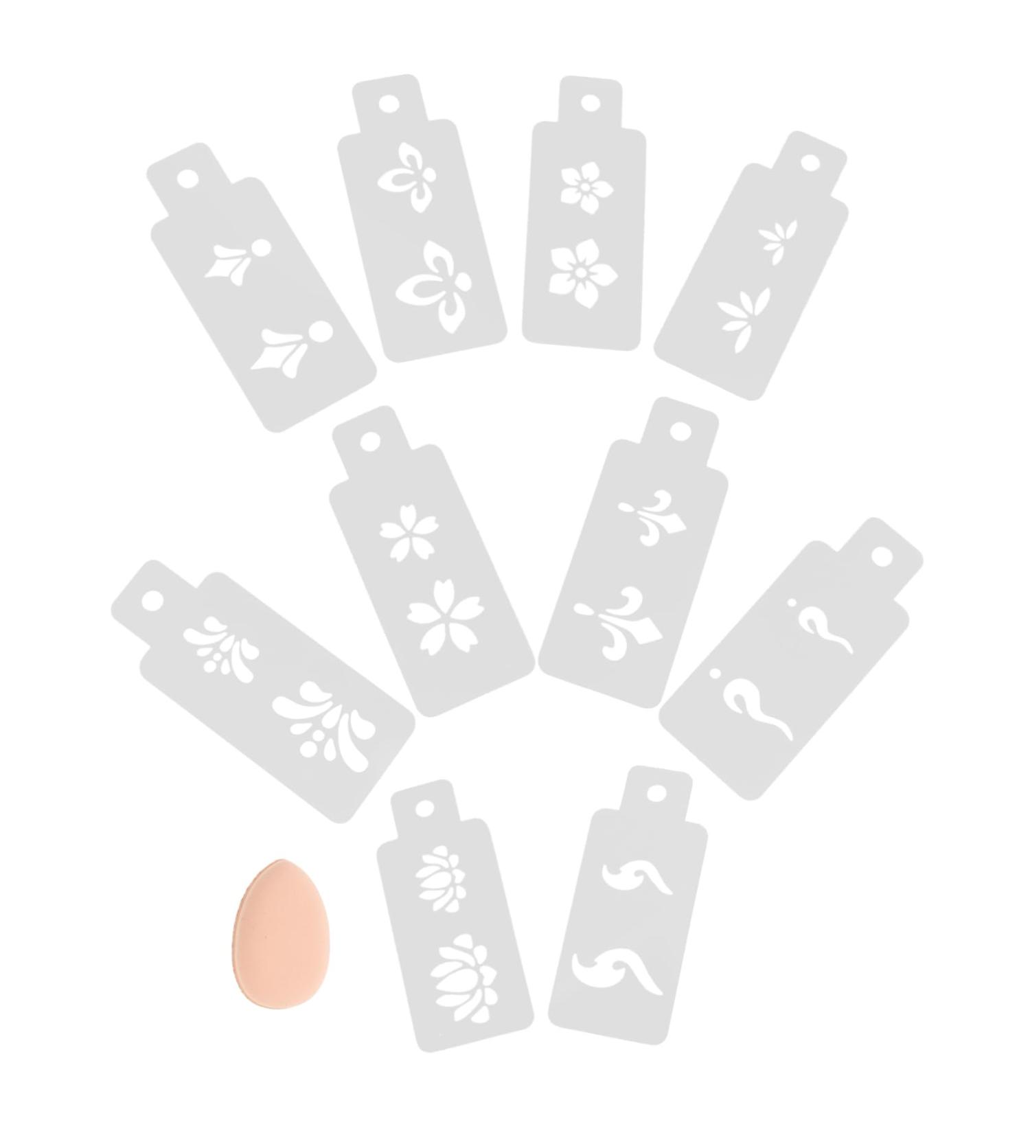 CANIGHT 1 Set Hanfu Forehead Patch Face Painting Templates Face Paint Stencil Birth Stencil White Pvc - Buy Online on GoSupps.com