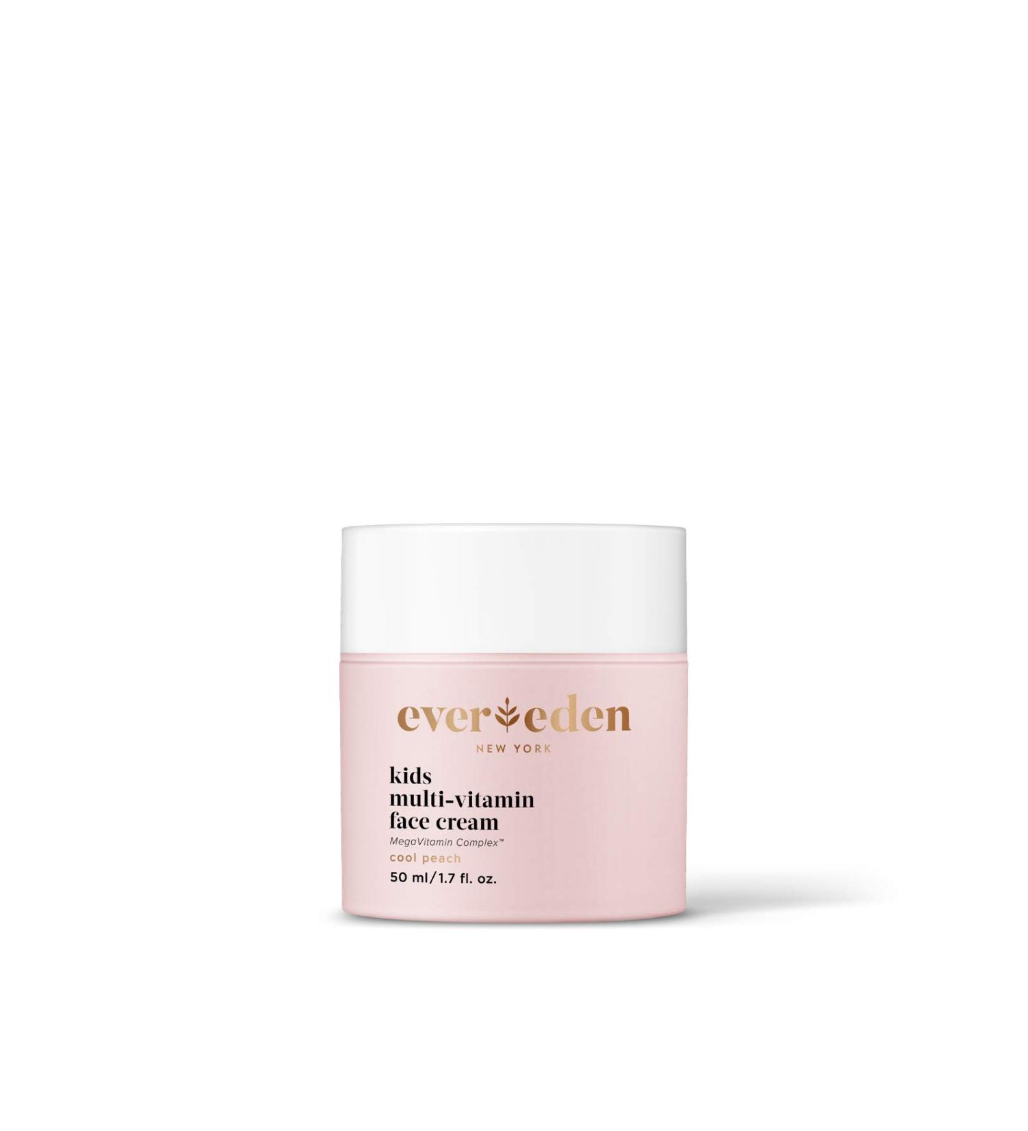 Evereden Kids Face Cream Cool Peach 1.7 oz - Plant Based & Natural | Non-toxic Organic Skincare | Multi-Vitamin for Kids - Buy Online on GoSupps.com