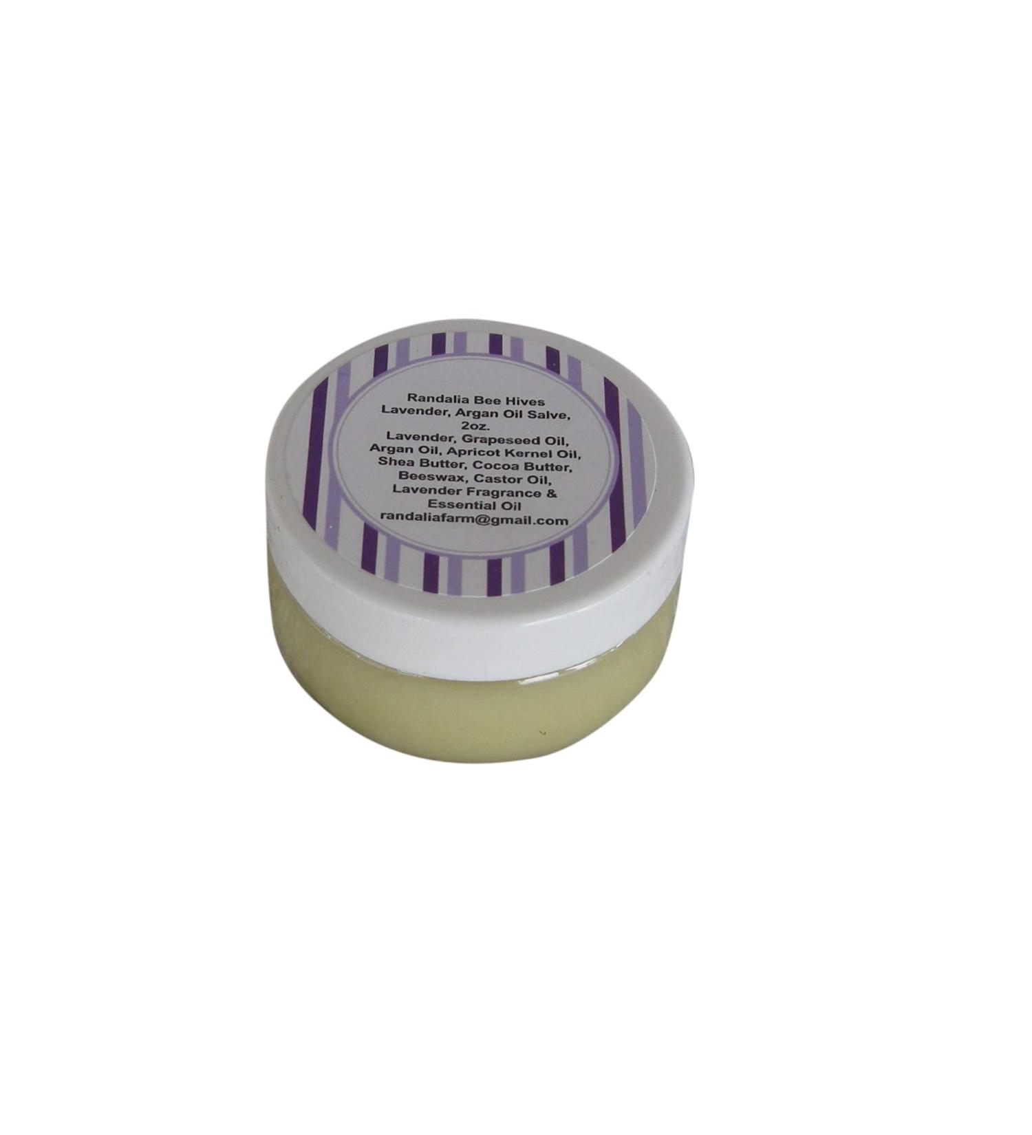 Randalia Bee Hives Infused Lavender Flower Argan Oil Body Salve Cream