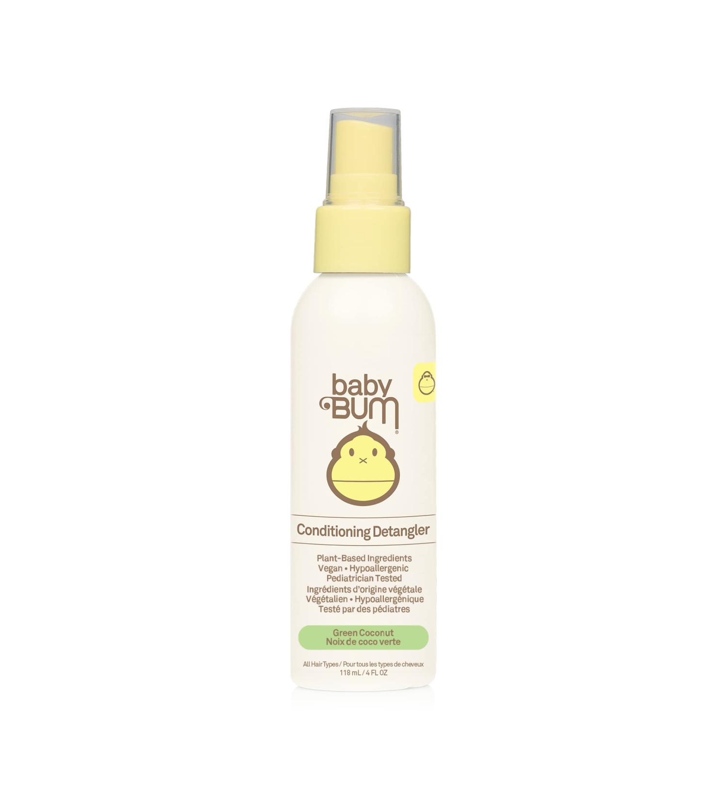 Sun Bum Baby Bum Conditioning detangler Spray | leave-in Conditioner Treatment with Soothing Coconut Oil| Natural Fragrance | Gluten Free and Vegan | 4 Fl Oz 4 ounces - Buy Online on GoSupps.com