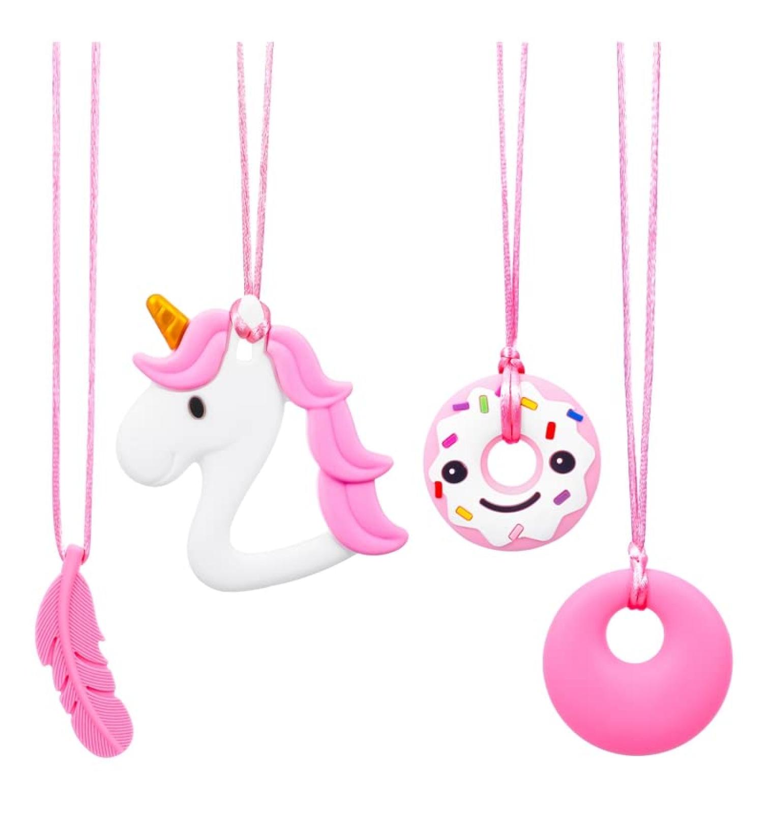 Heyu-Lotus Silicone Chew Toys for Kids | 4-Pack Teething Relief for ADHD & Autism | Safe & Durable Silicone Teethers for Boys & Girls - Buy Online on GoSupps.com