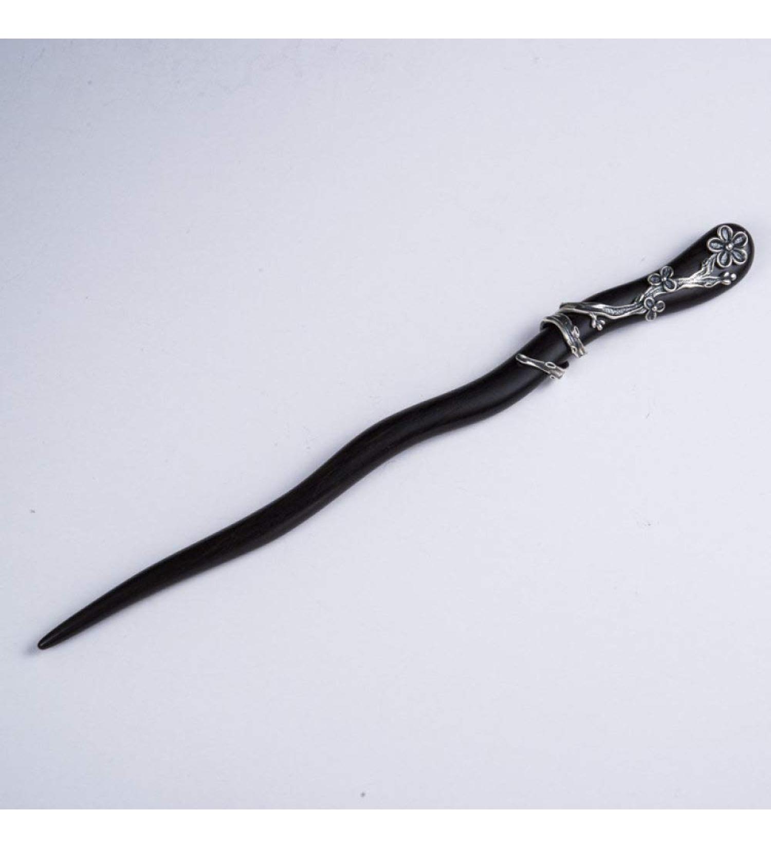 Wooden Hair Sticks for Women Chinese Retro Sandalwood Hair Pin Accessories 925 Silver Flower Rhinestone Hanfu Wood Hair Chopsticks for Women Hair Accessories - Buy Online on GoSupps.com