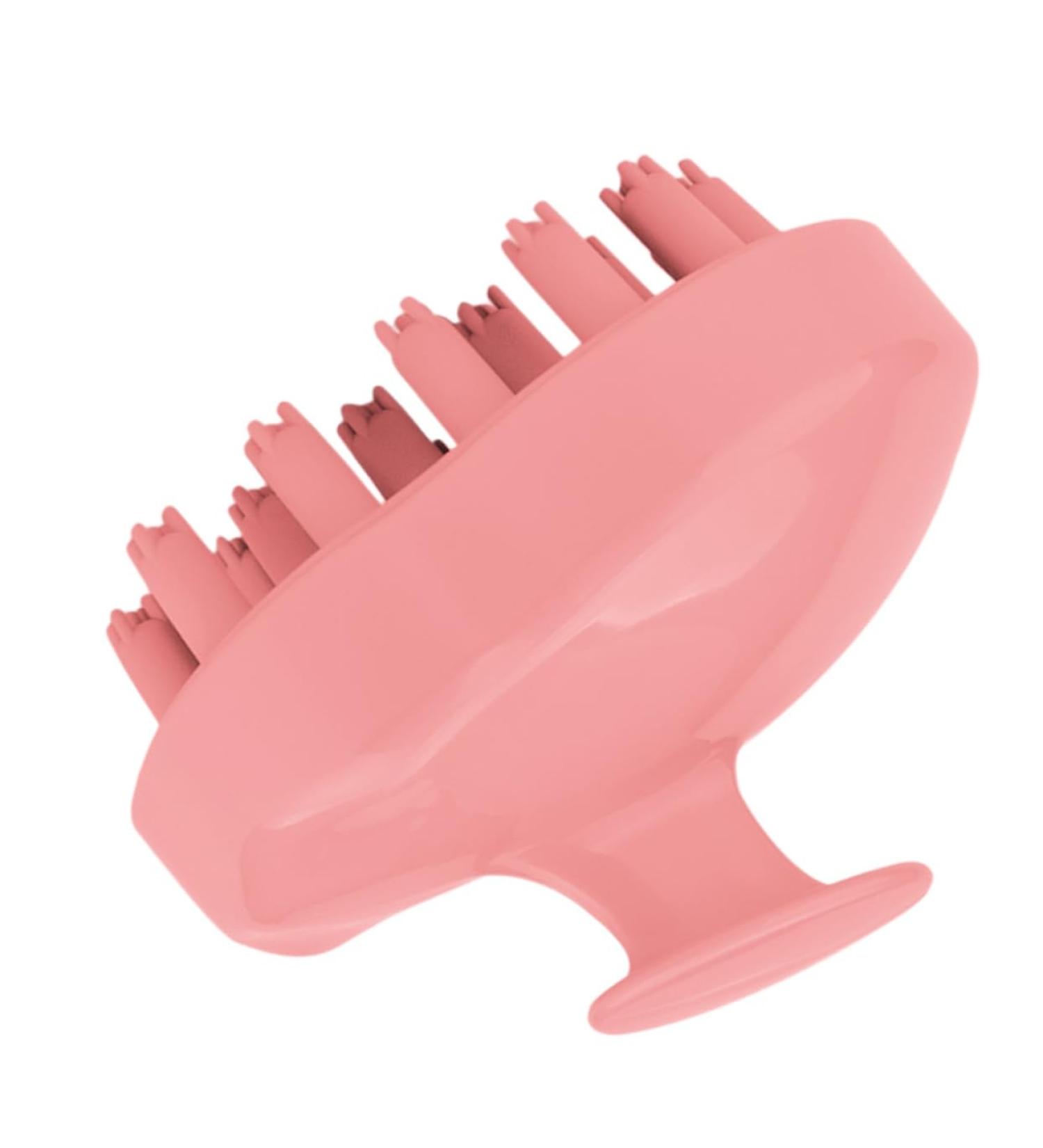 Fomiyes Silicone Scalp Massage Brush - Head Cleaning Tool for At-Home Massage 9.5x7cm Pink - Buy Online on GoSupps.com