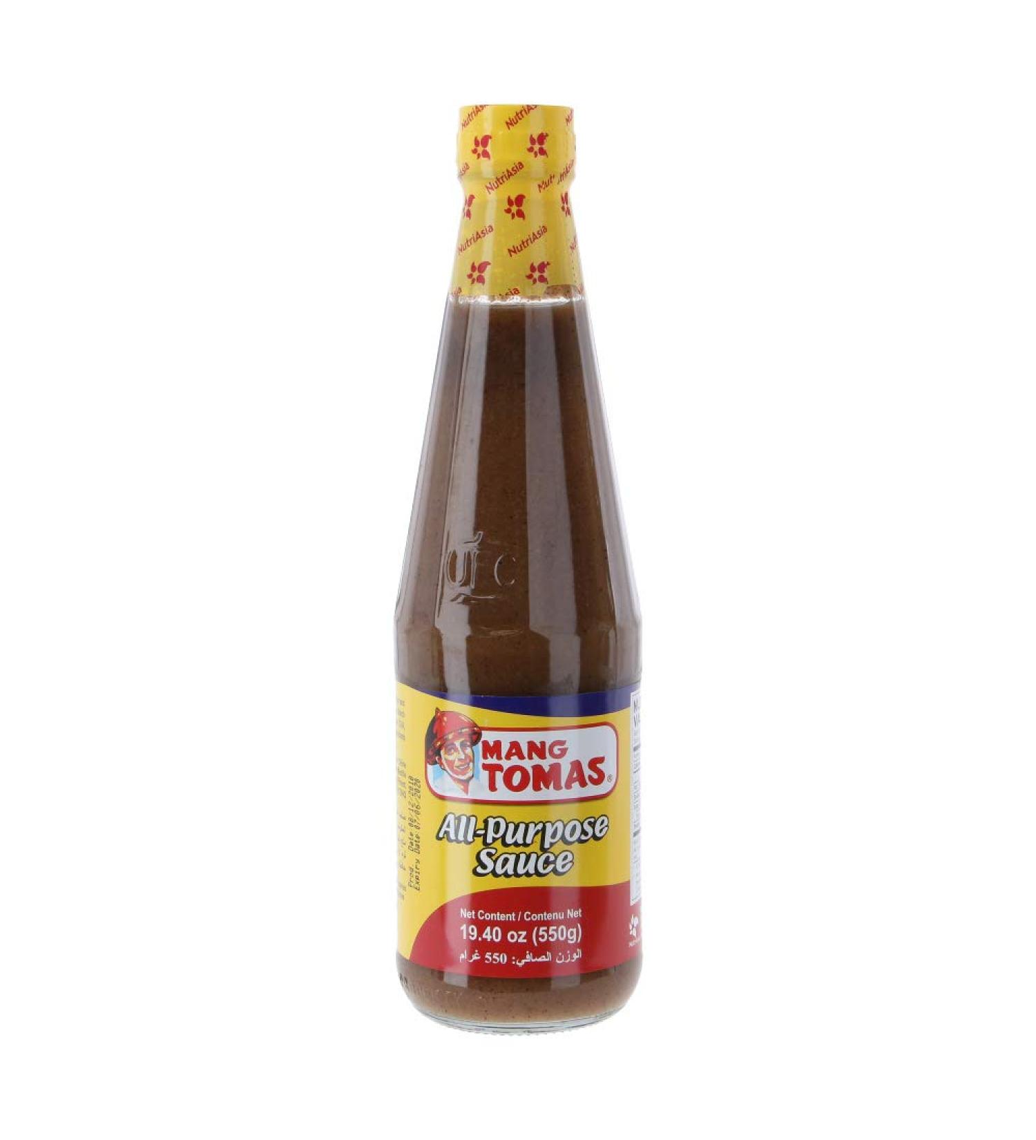 MANG TOMAS All-Purpose Sauce 550G - Mang Tomas sauce on barbecued meat on plain white rice bread on anything edible - Buy Online on GoSupps.com