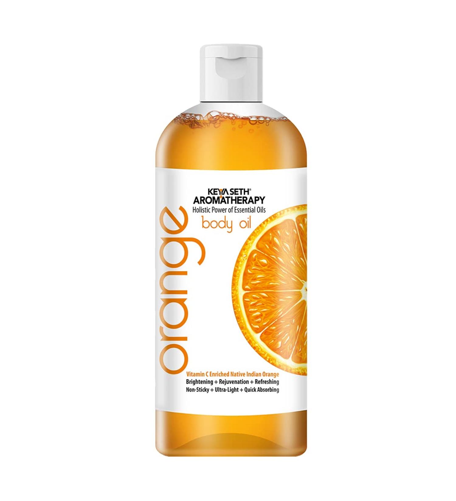Keya Seth Aromatherapy Skin Defence Orange Body Oil - Non-Sticky Massage Oil for Daily Use | Enriched with Orange & Vitamin C | 400ml - For Men & Women - International Shipping Available - Buy Online on GoSupps.com
