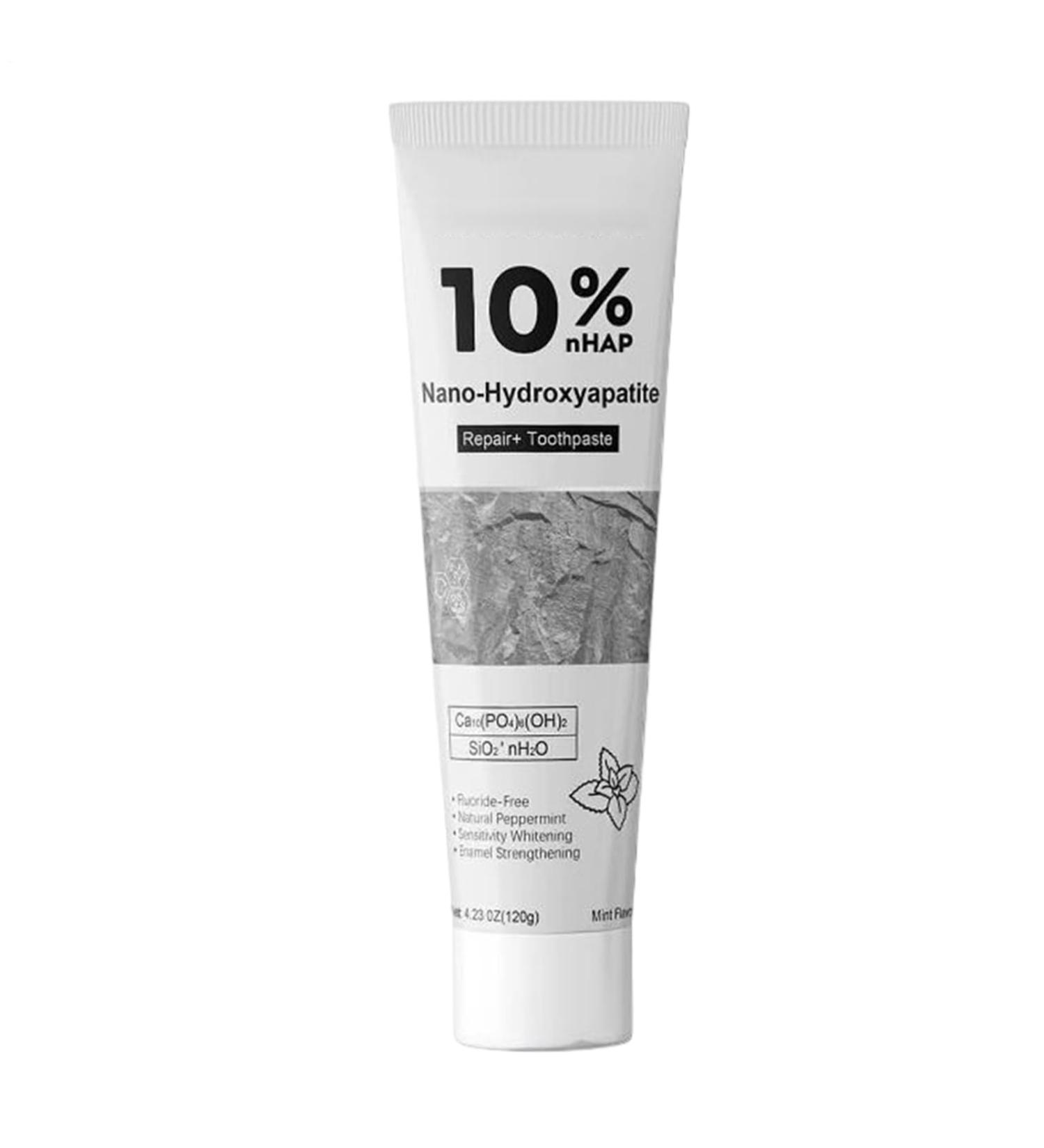 Hydroxyapatite Toothpaste 120g Fluoridee frree Toothpaste Whitening Remineralizing Nano Hydroxyapatite Toothpastes for Reduces Cavities Adults and Children Oral Care - Buy Online on GoSupps.com
