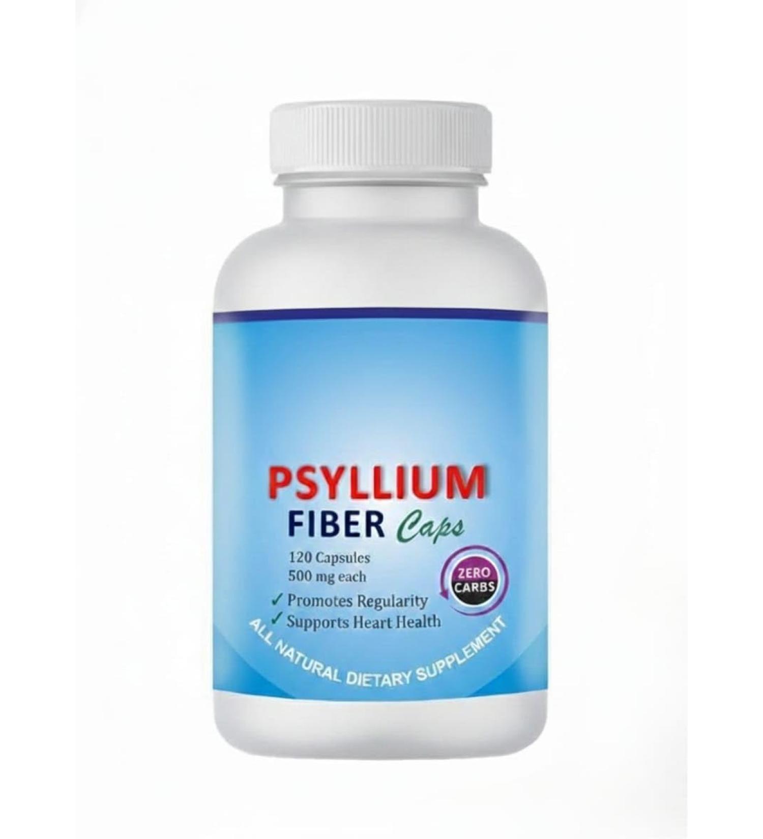 Psyllium (Sat Isabgol) Capsules: 120 Capsules (500 mg each) fiber for Effectively Relief from Constipation and Rich Source of Dietary Fiber. - Buy Online on GoSupps.com
