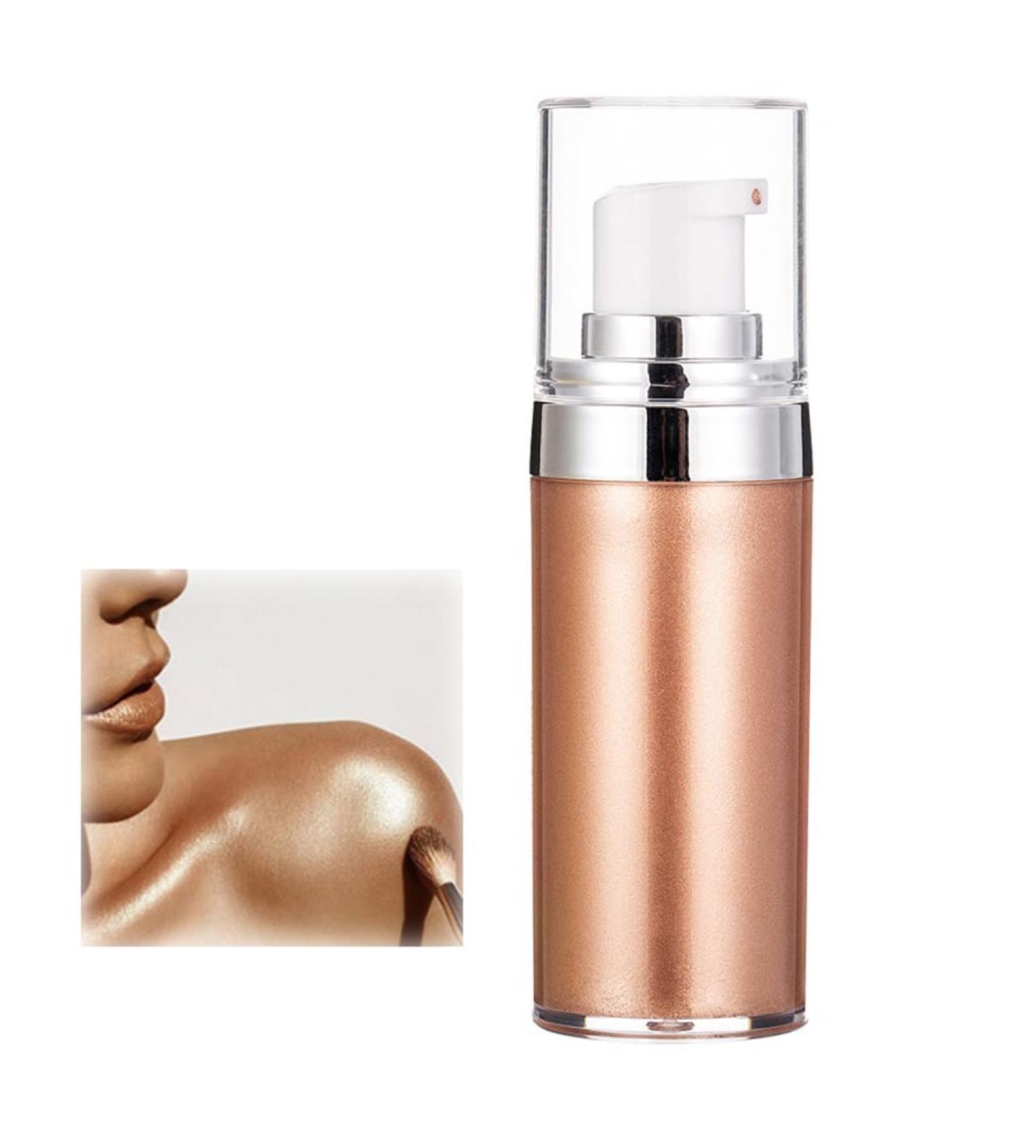  HADAVAKA 20ml Glitter Body Makeup Liquid Cream Bronzer Smooth Shine Liquid Foundation Moisturizing Shiny Face Body Skin Highlighter Lotion Instant Result Sparkles and Deepens Skin Tone (02#) - Buy Online on GoSupps.com