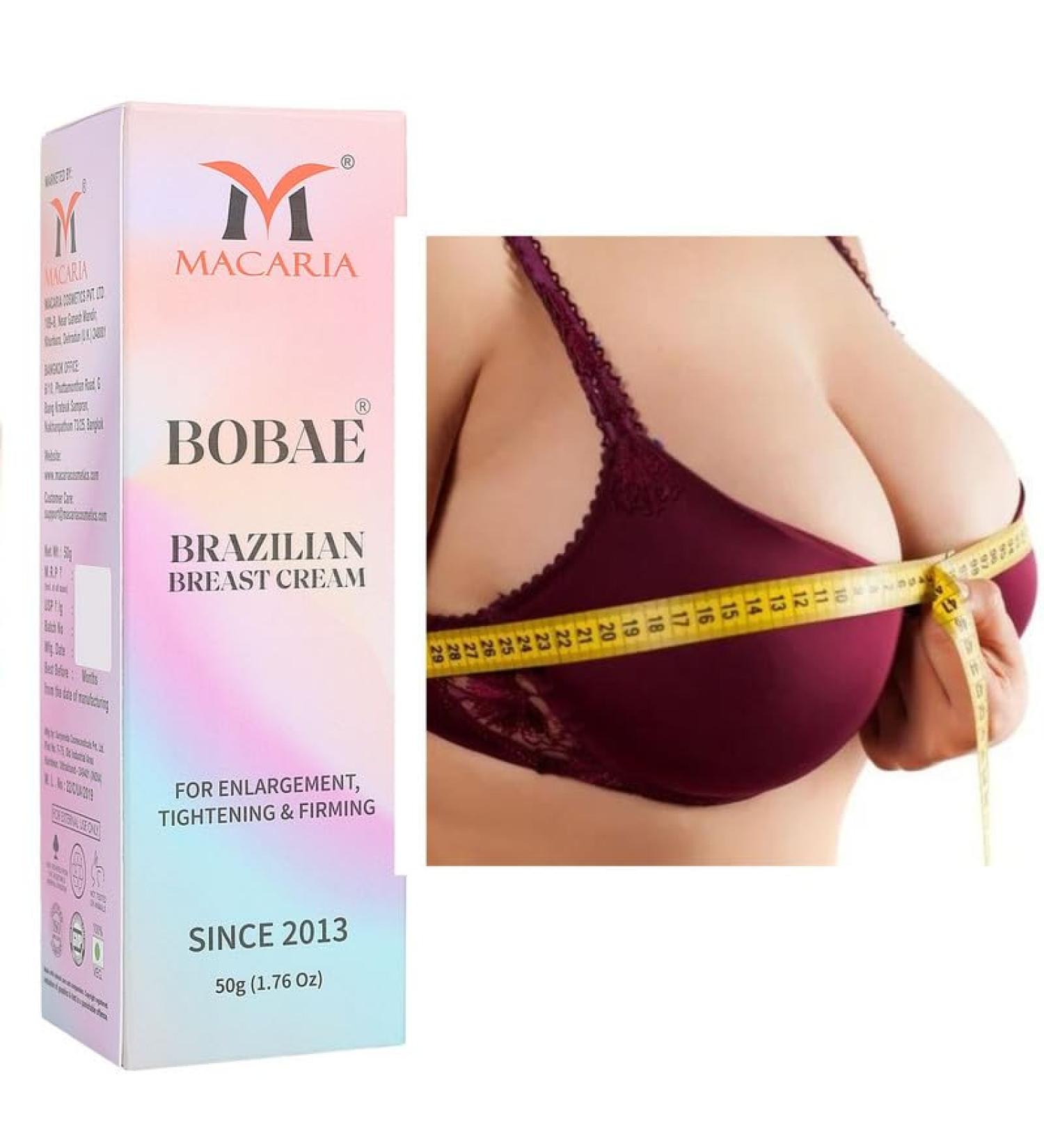 MACARIA Bobae Breast Enhancement Cream ENHANCE Breast Enlargement Cream Breast Lifter Larger Firmer and Fuller Breasts - All-Natural Fast Growth Tightening Breast Enlargement Cream Gel - Buy Online on GoSupps.com