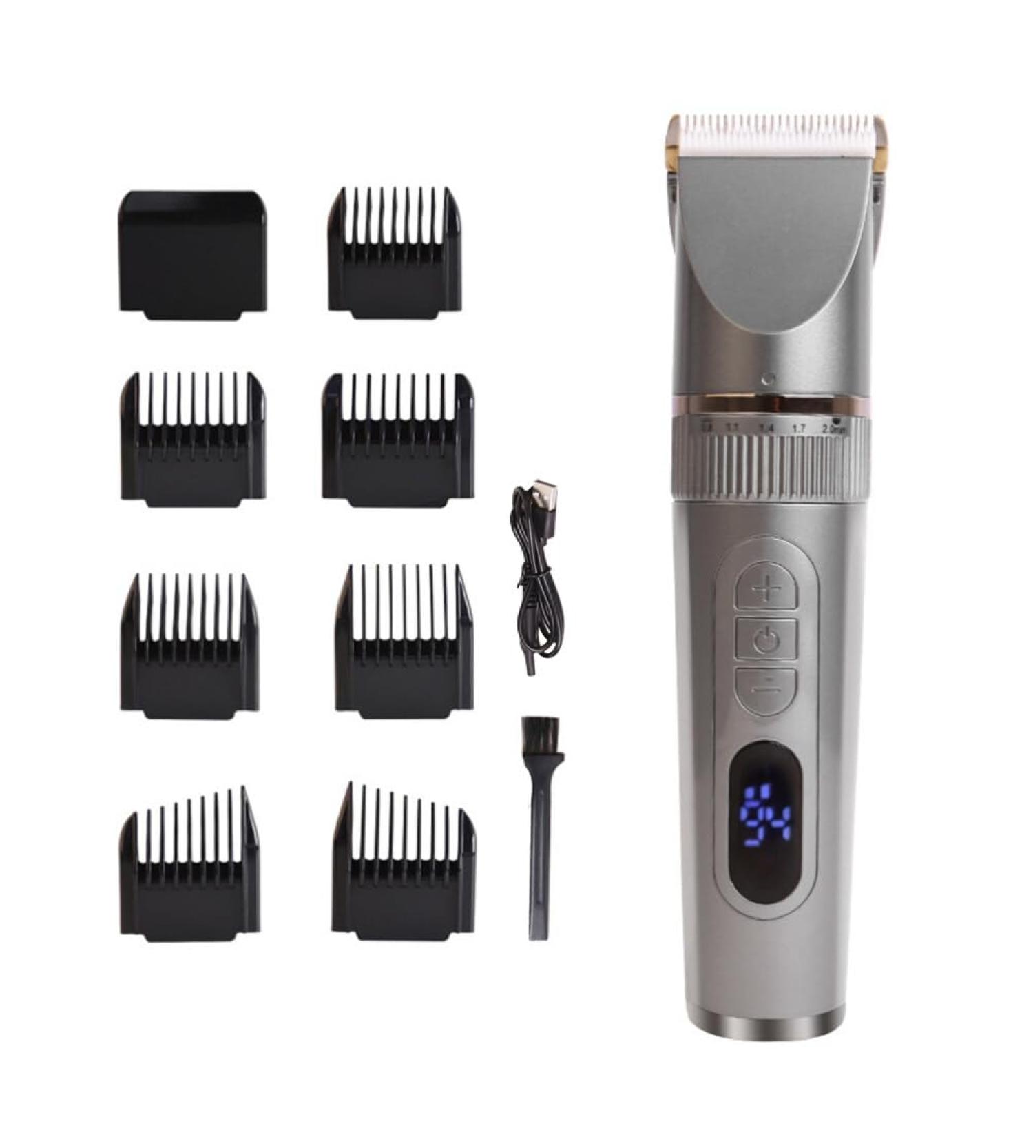Electric Razor Multi-use Men Hair Clipper Trimmer Mustache Beard Trimmer Hair Cutting Kit Hair Clippers for Men for Men Husband Father (Silver Three-Way Speed) - Buy Online on GoSupps.com