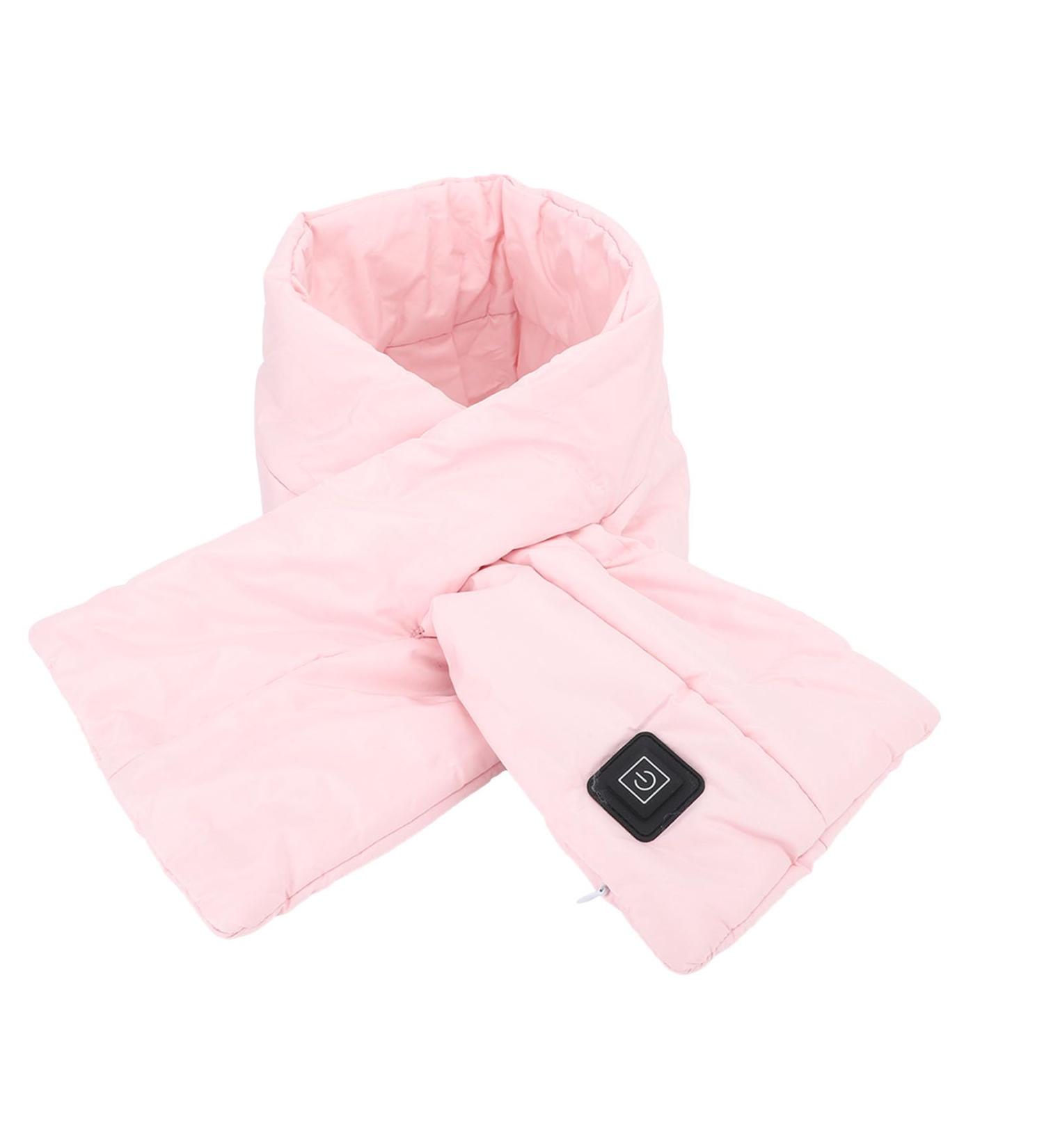 Eastalolo USB Heating Cushion - Adjustable Temperature Heated Scarf for Winter Outdoor Sports - Pink Neckerchief - Buy Online on GoSupps.com