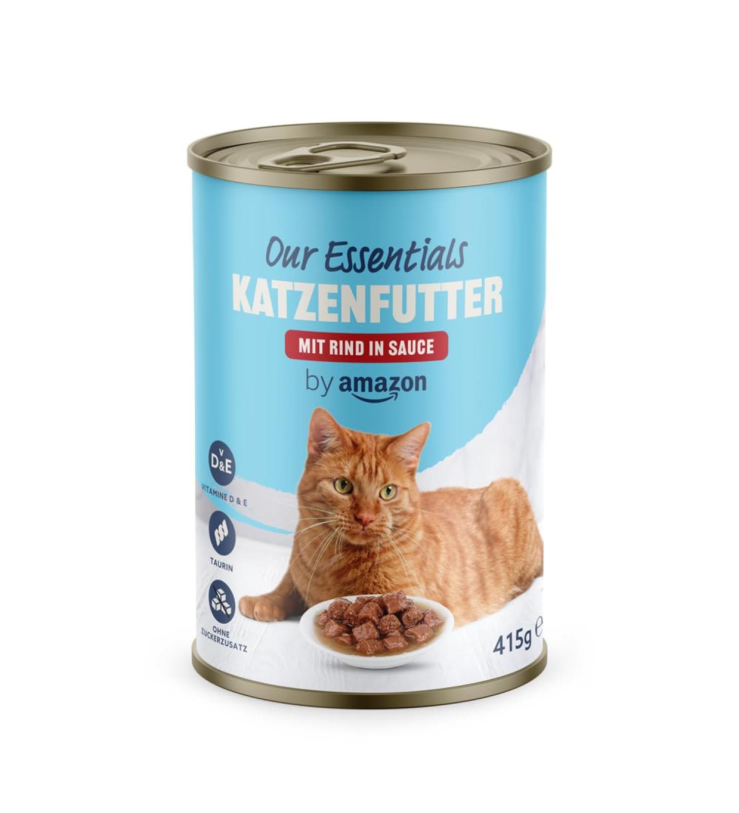 Buy Amazon Wet Cat Food Bites with Beef in Sauce - 415g (1-Pack) | International Shipping Available - Buy Online on GoSupps.com