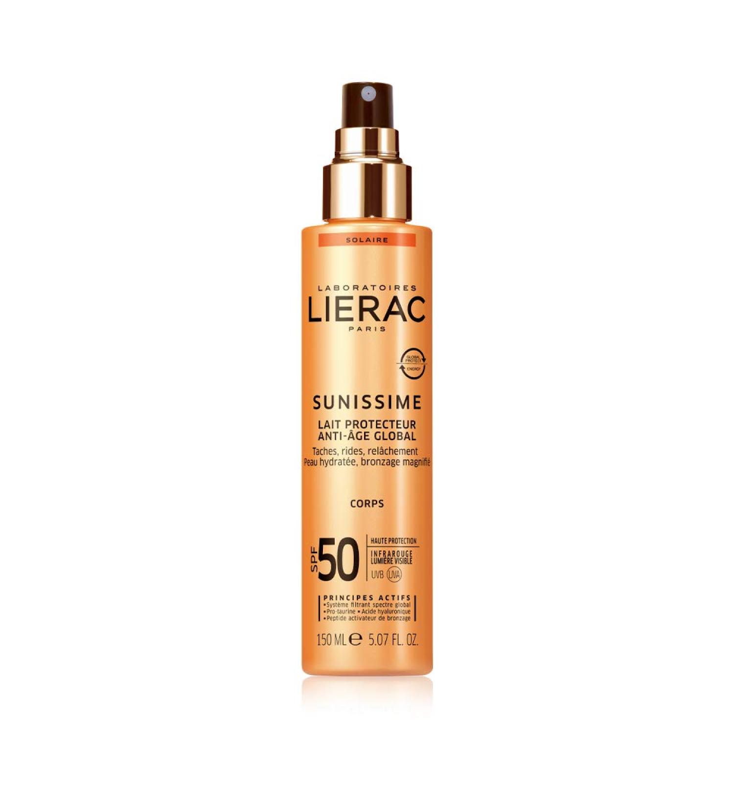 Lierac Sunissime Body Protective Milk SPF50 150ml Global Anti-Aging - Buy Online on GoSupps.com