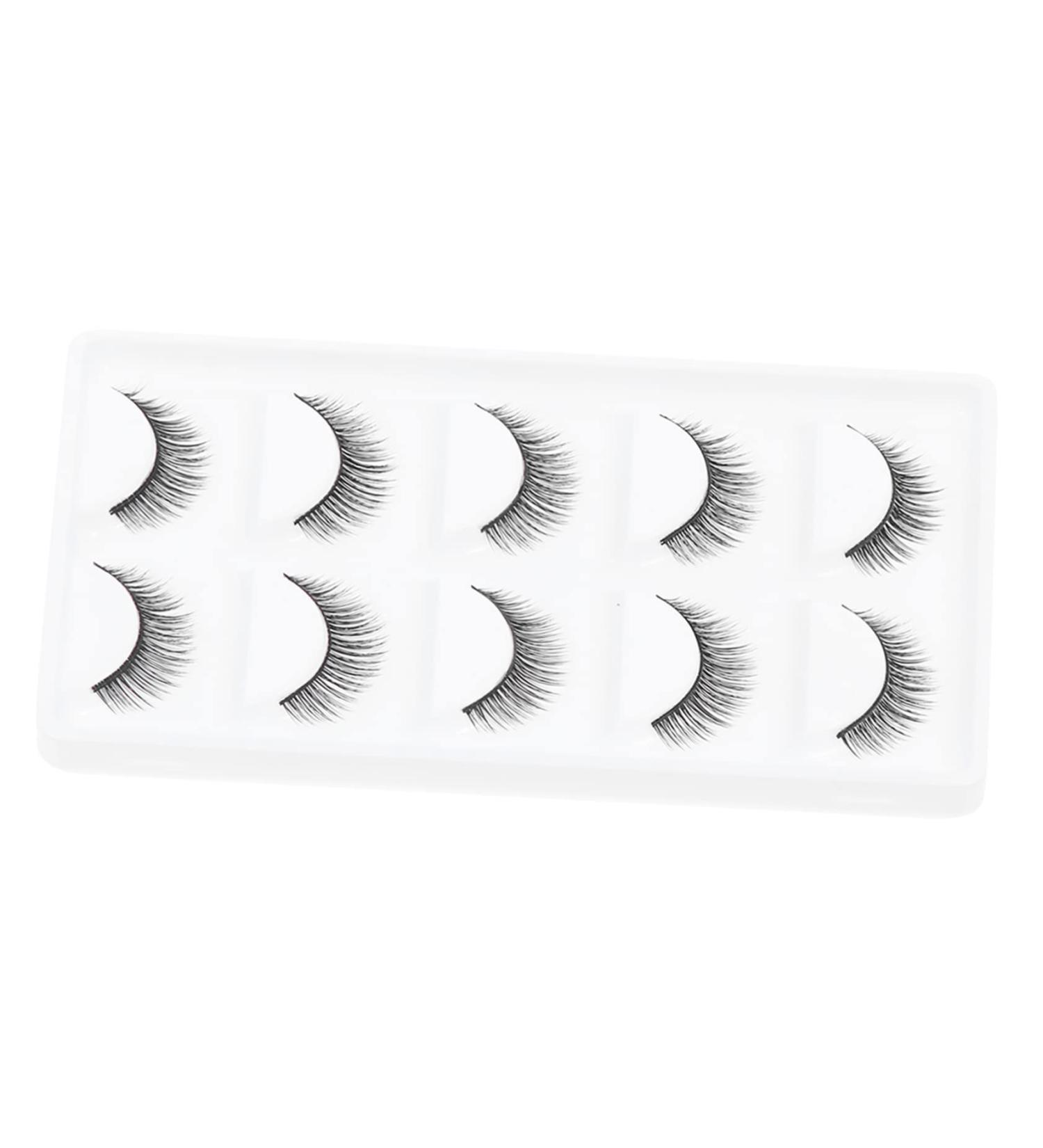 FOMIYES 10 Pairs Short False Eyelashes Extension Lashes Makeup Brishes Makeup Lash Layered Fake Lashes Toiletries Eyelashes Makeup Eyelash Artificial Fiber Make up Accessories 3d - Buy Online on GoSupps.com